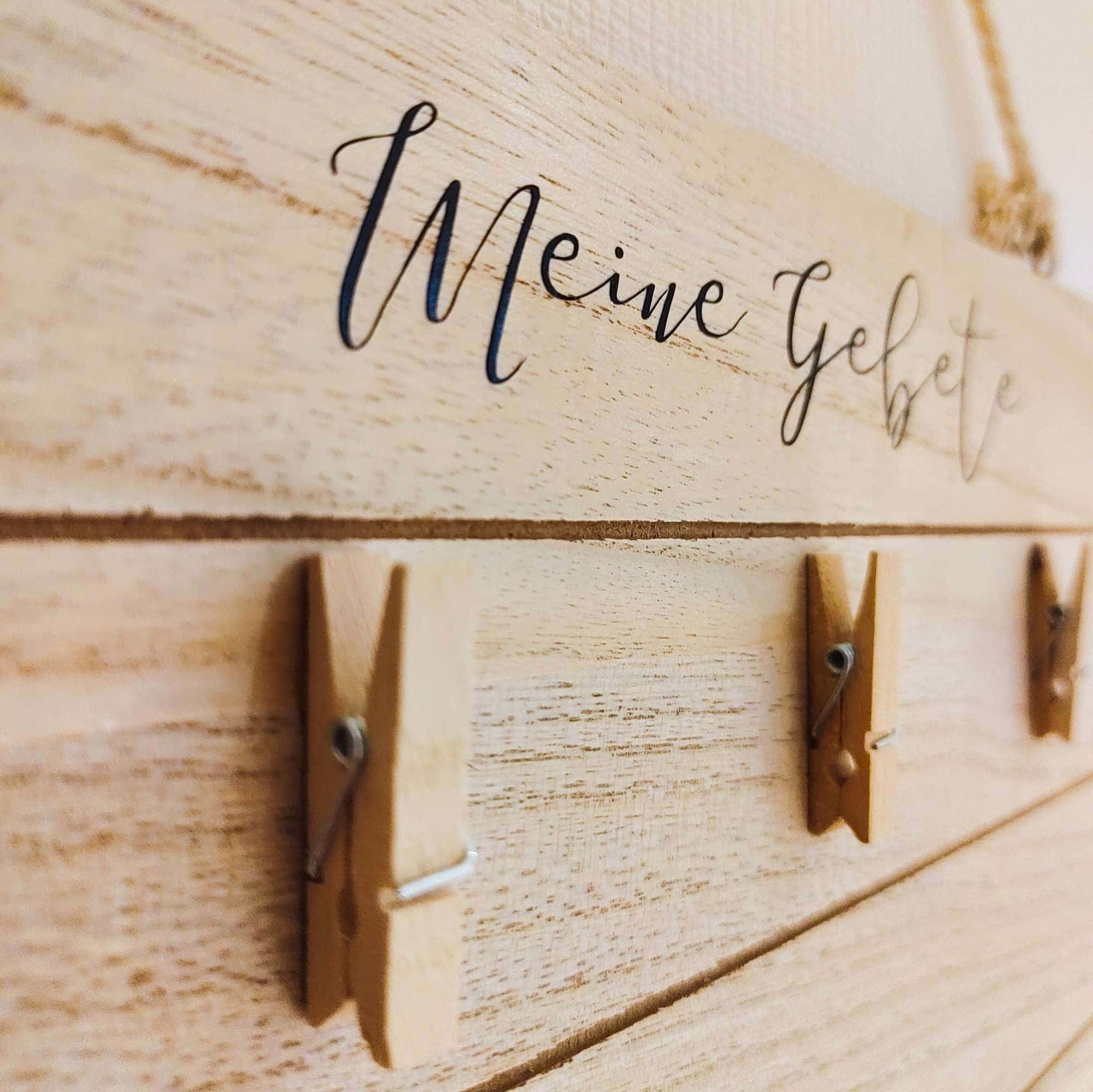 Gebetswand inkl. 50 Gebetskarten 2 Himmlische christliche Geschenke, Dekoration aus Holz, religiöse Präsente, christliche Marken Marketplace.