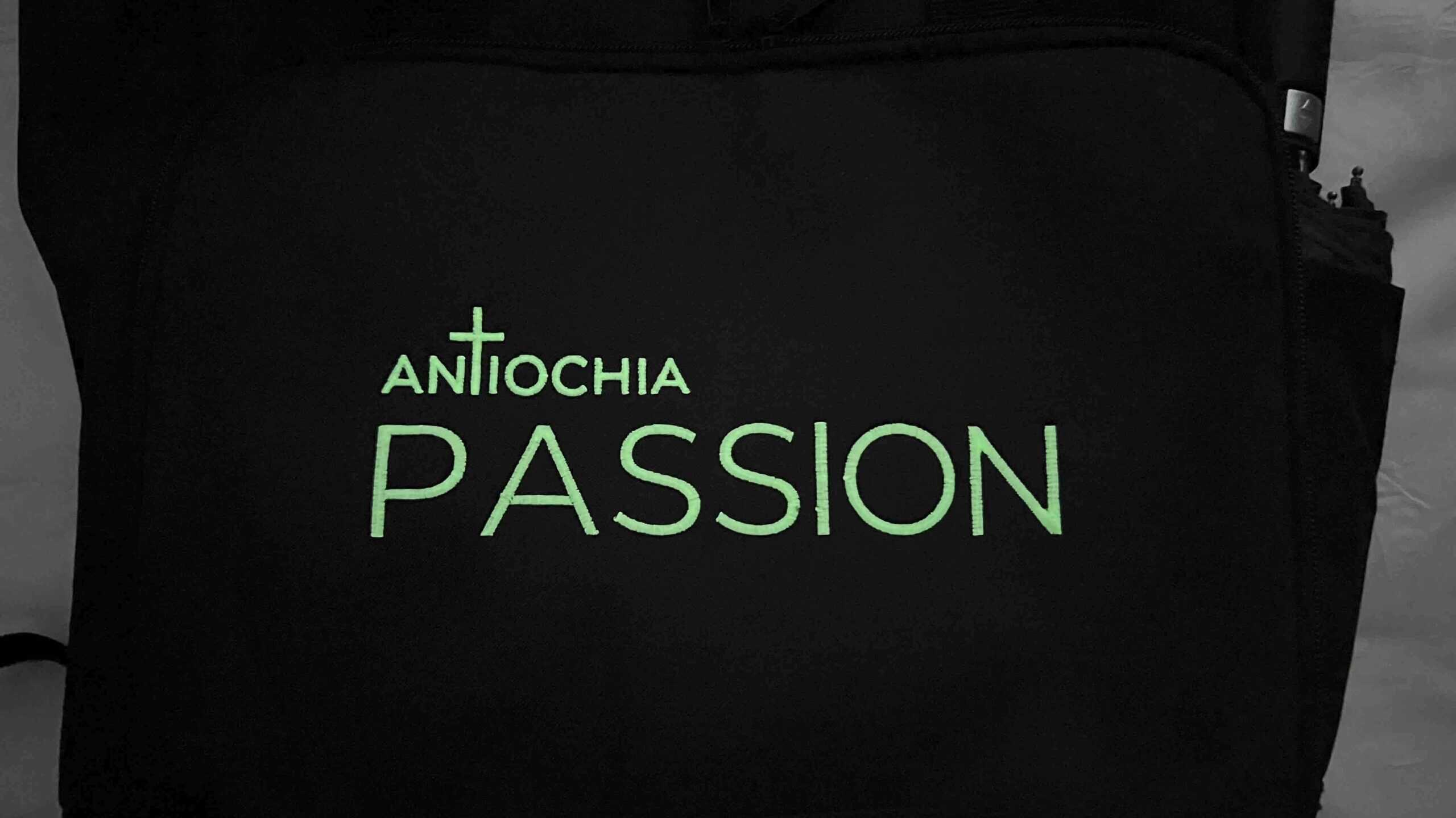 Rucksack - "Passion" 6 Moderner Rucksack mit christlichem Logo für christliche Marken, Antiochia Passion.