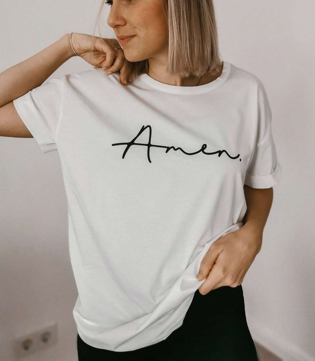 Inspirations T-Shirt mit christlichem Motiv, Glaube und Liebe Mode.