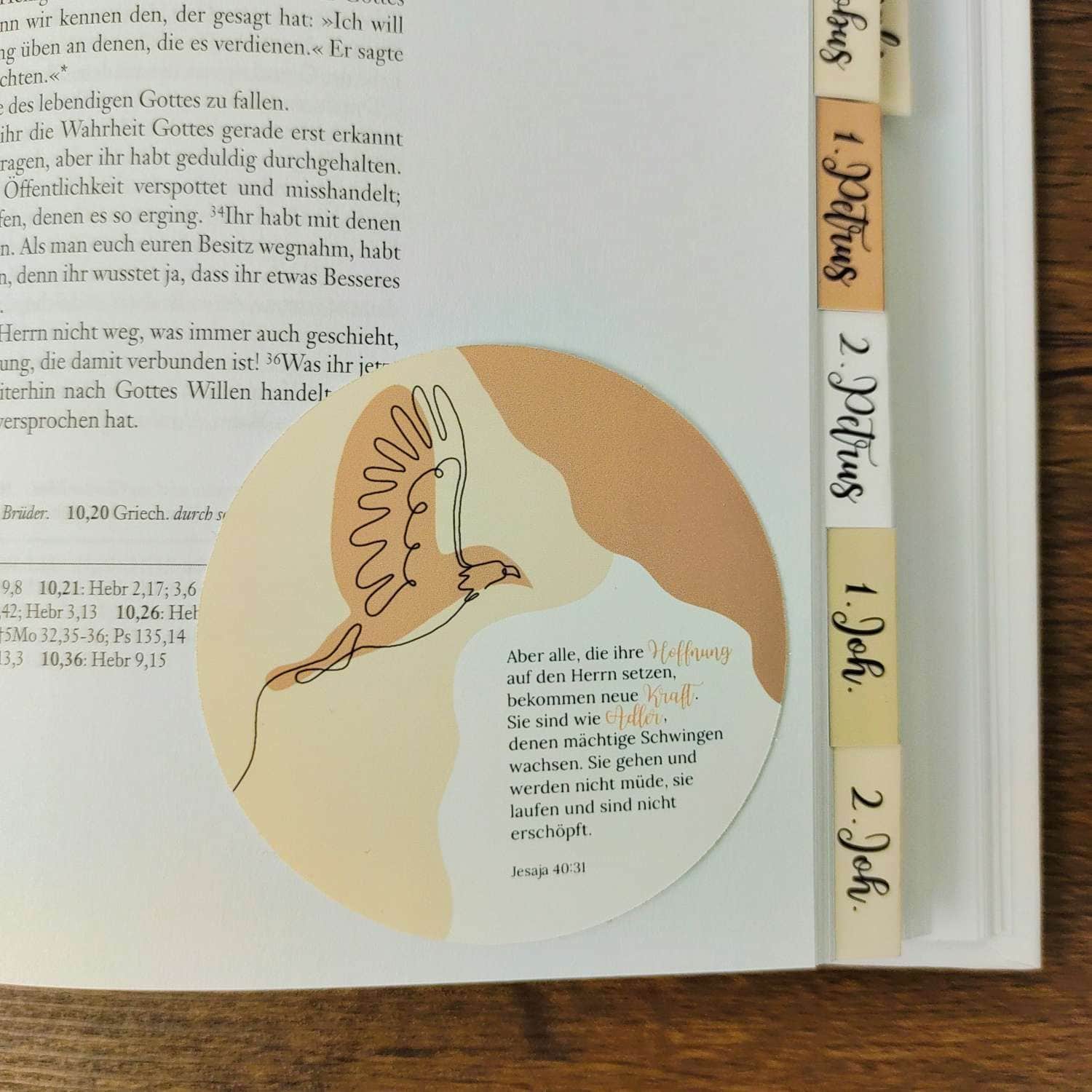 5x Jesaja 40,31 | Glaube Sticker 4 Himmlisches Notizbuch mit christlichen Bibelzitaten, Gebetsnotizen, Glaube, Hoffnung, Liebe.