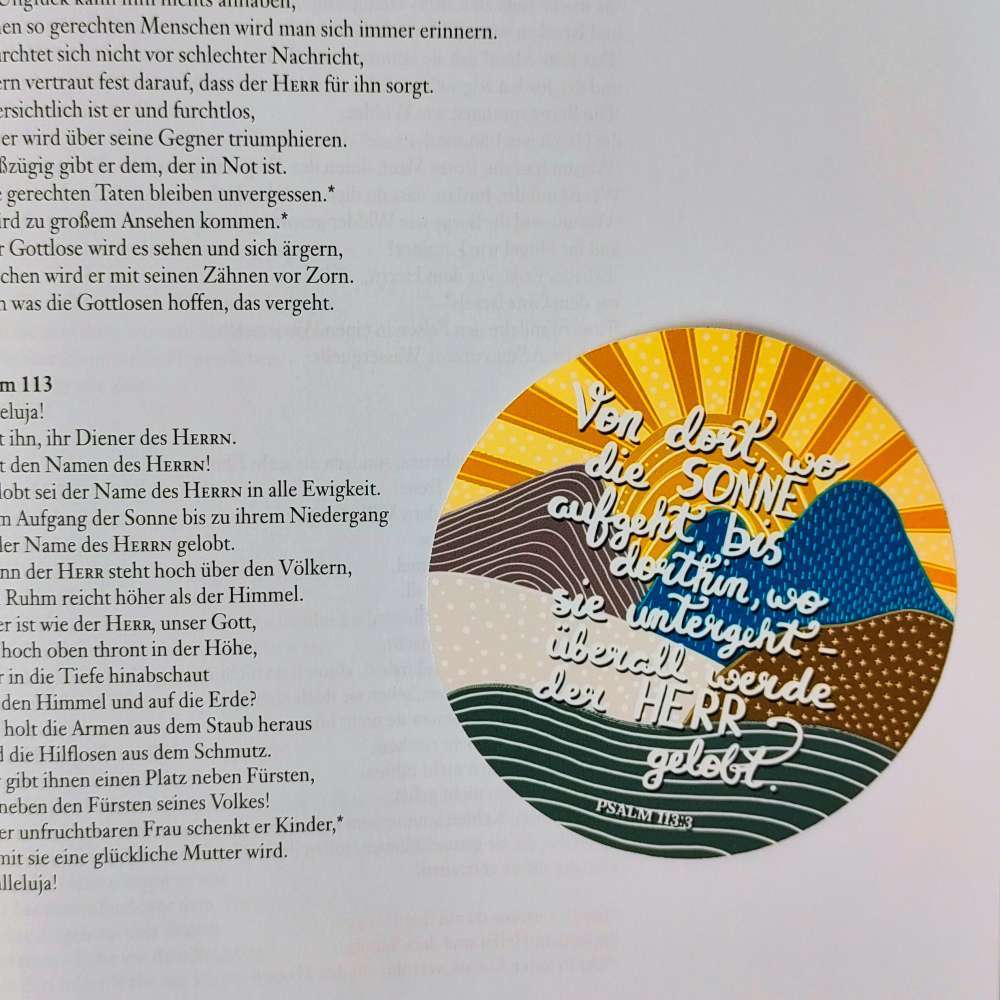 5x Psalm 113, 3 – Sticker 3 Verliebt in die Sonne, christliche Botschaft, christlicher Ausdruck, Glaube, Gebet, Psalm 113.