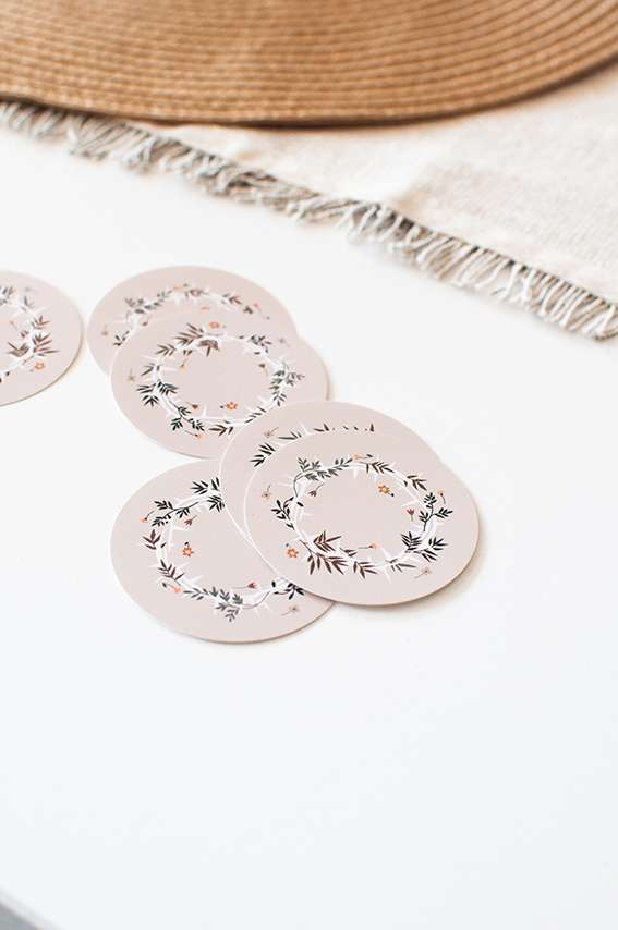 Gebetskarten mit floralen Design für Christen, Gottesdienst und spirituelle Inspiration.