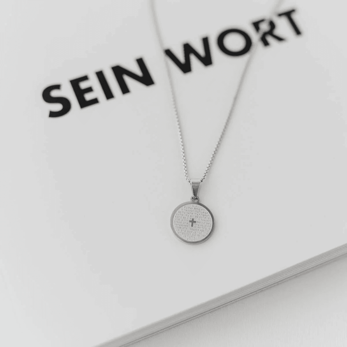 Prayer Necklace | Christliche Kette – Edelstahl vergoldet – Kreuz 18 Schmuck mit christlichem Kreuz, Silberkette, christliche Schmuckgeschenke, Glaube Schmuck, spiritueller Schmuck.