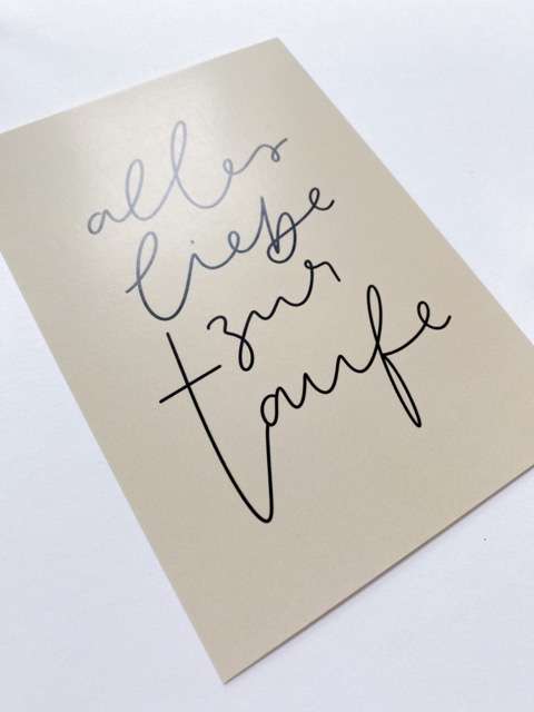 3er Set Taufe Postkarte DIN A6 | kirchliche Taufe | Christliche Papeterie | Geschenkkarte 3 Dankbarkeit, christliche Karten, handgeschriebene Worte, fromme Grußkarten, spirituelle Botschaften.