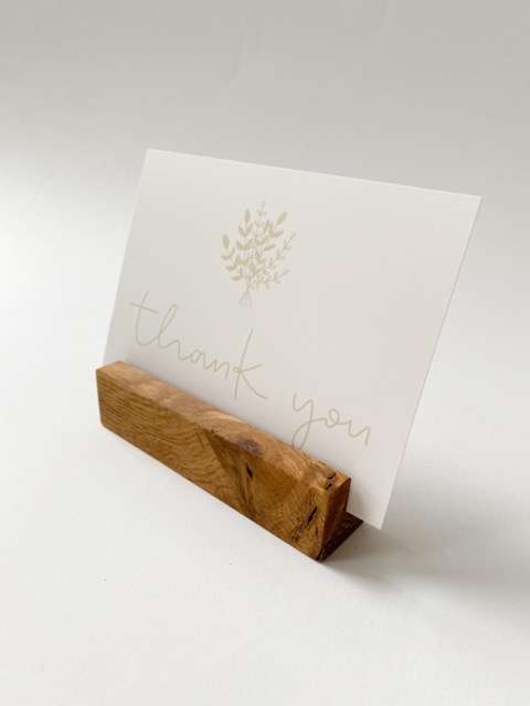 3er Set Thank you Postkarte DIN A6 | Dankeschön | eine Kleinigkeit um Danke zu sagen 6 Dankbare Dankeskarten mit Holzständer für christliche Grüße und Geschenke.