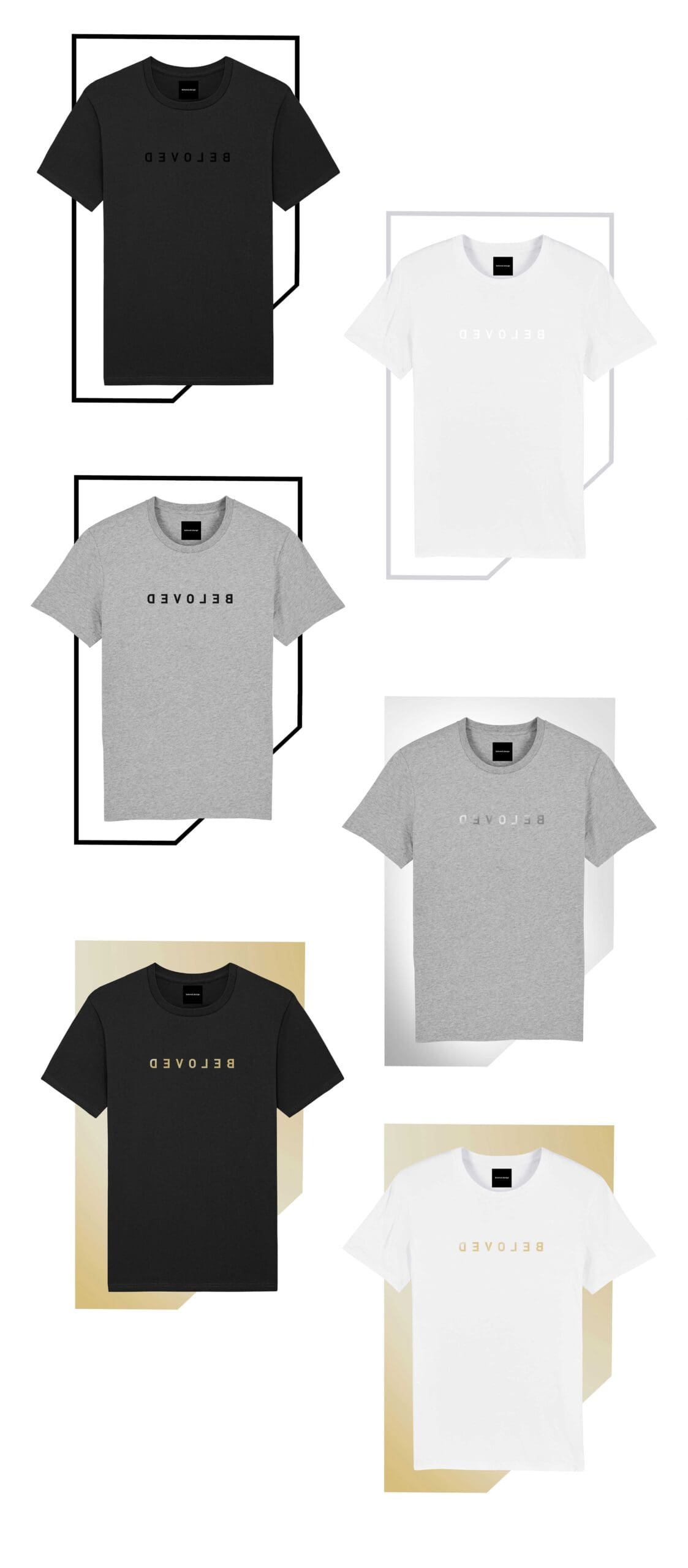 BELOVED | T-Shirt | Weiß | Grau | Schwarz | Unisex | Fairwear Bio-Baumwolle 14 Bequemer christlicher T-Shirt mit Aufdruck, vielfältige Farboptionen.
