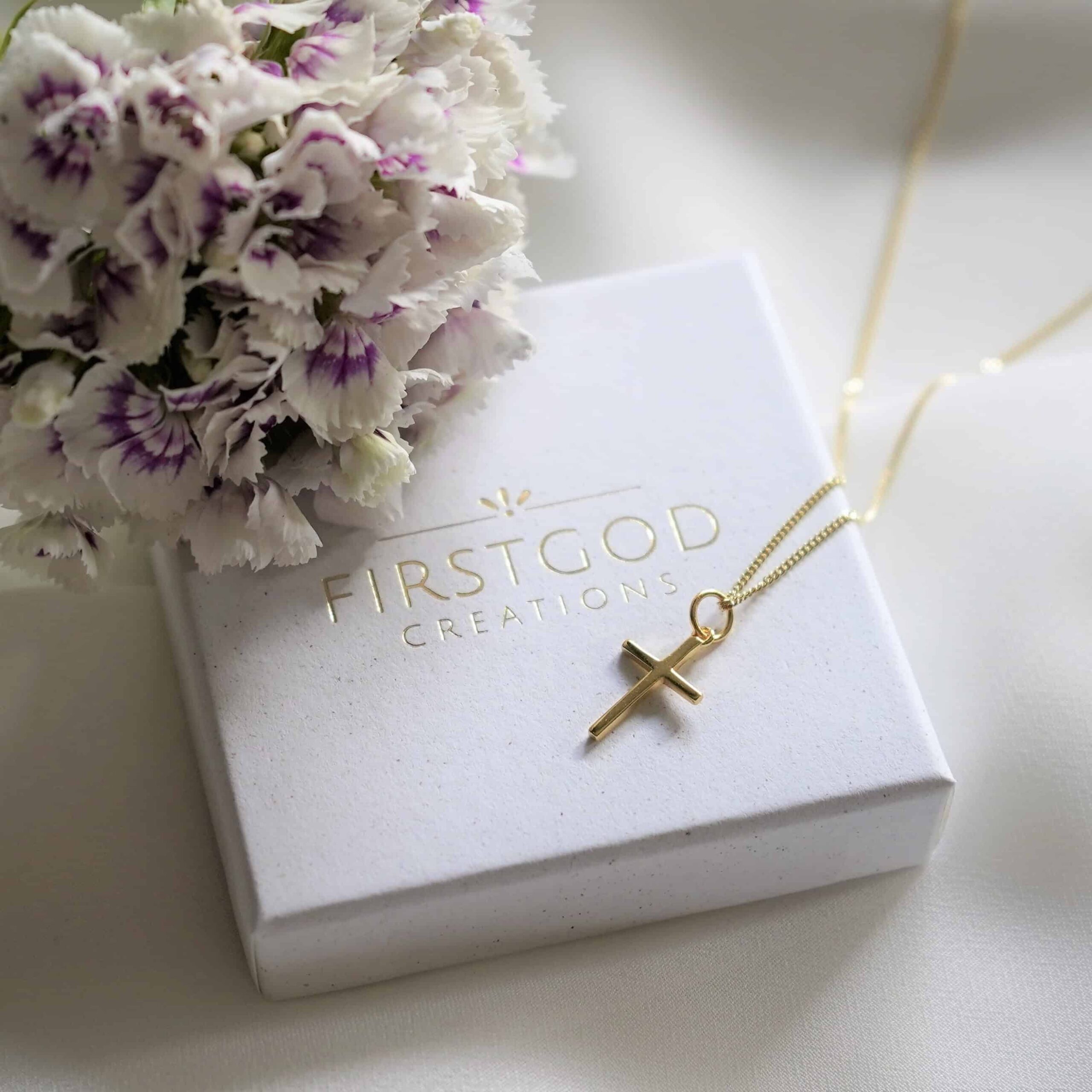 Forgiven | Christliche Kette – 925 Sterling Silber vergoldet – made in Germany 9 Moderner christlicher Schmuck goldene Ketten mit Kreuz, christliche Marken auf mookho.de.