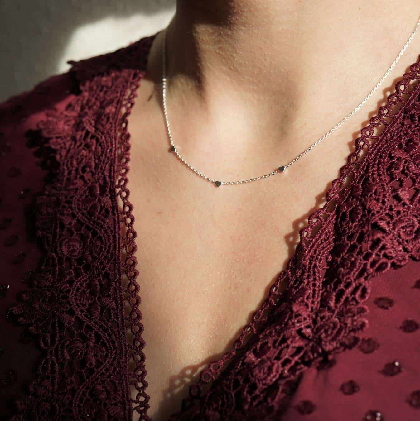Endless Love | Christliche Kette – 925 Sterling Silber vergoldet – 42cm Länge – gold/roségold/silber 18 Halskette mit Herzanhänger auf christlicher Mode-Website, Ausdruck von Glauben und Stil.