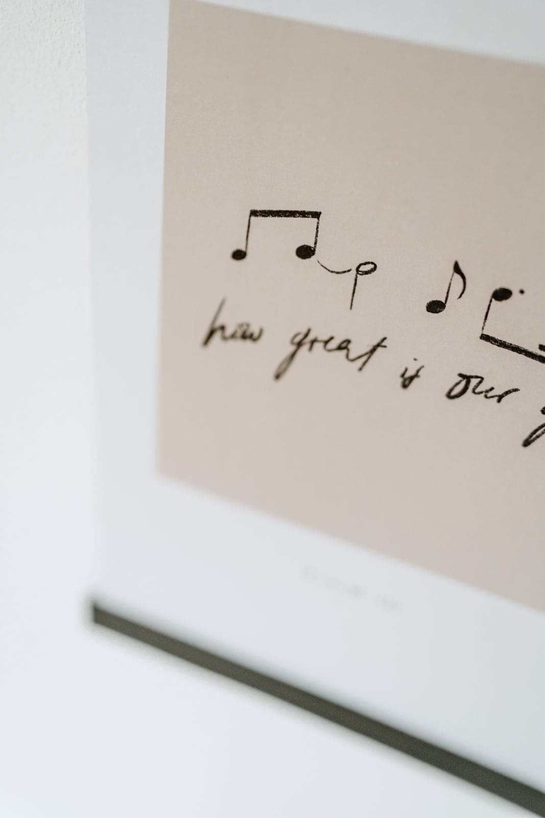 A4 Poster "How great is our God" mit Noten | Psalm 104 | Vorder- und Rückseite 2 Christliche Marken im Mookho.de Marktplatz, christliche Produkte, religiöser Shop, christliche Geschenke.