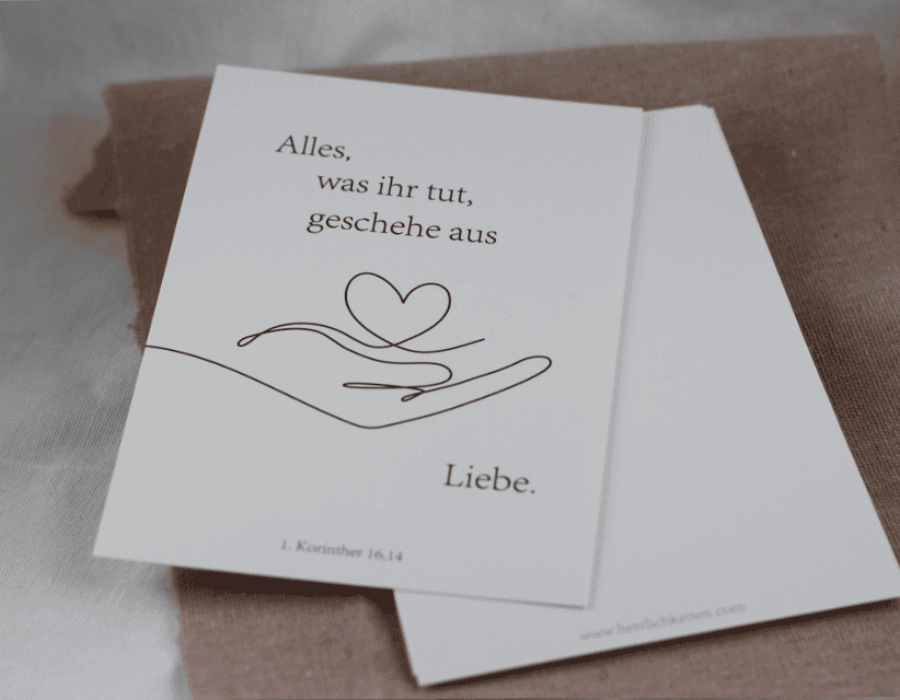 Glaubenskarten mit christlichen Sprüchen, Geschenkideen für Christen, christliche Grußkarten.