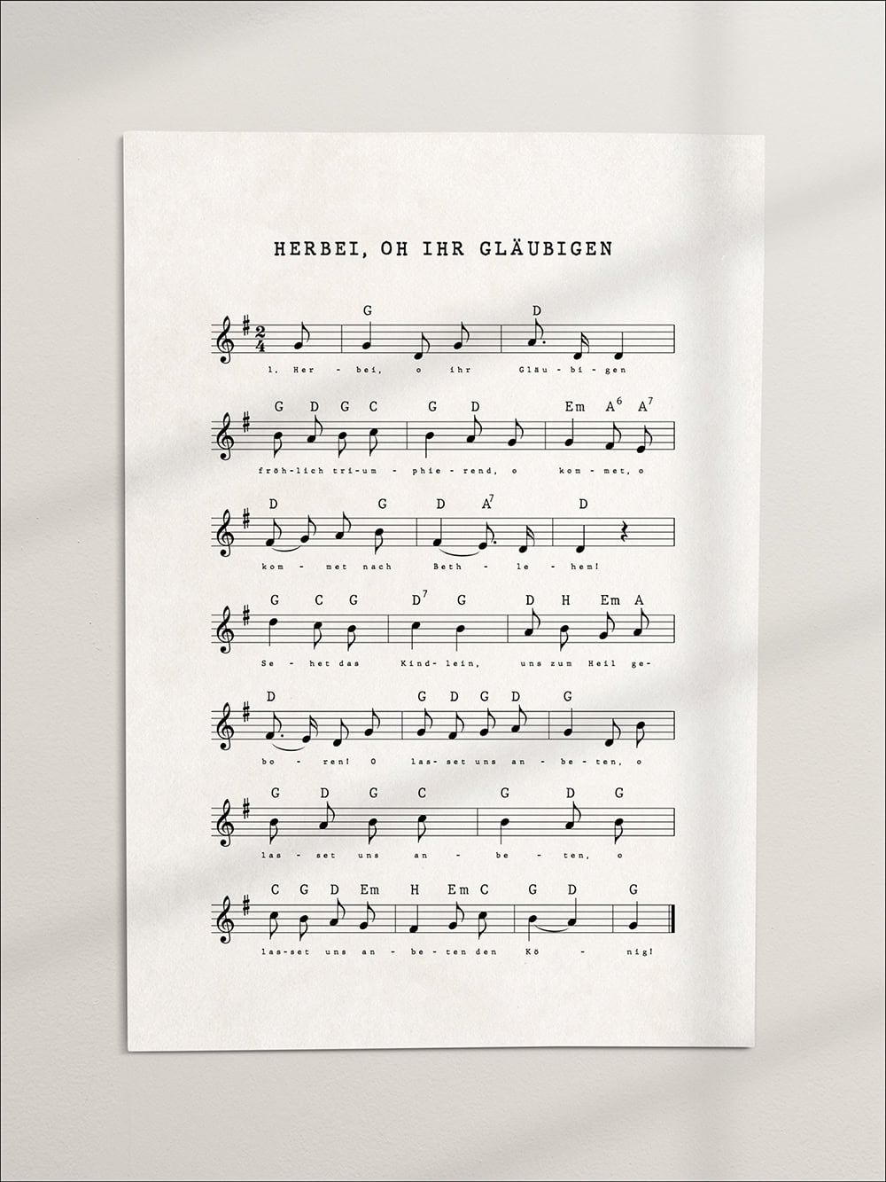 Gotteslob-Lied: Herbei, oh Ihr Gläubigen, christliche Kirchenmusik, geistliche Musik.