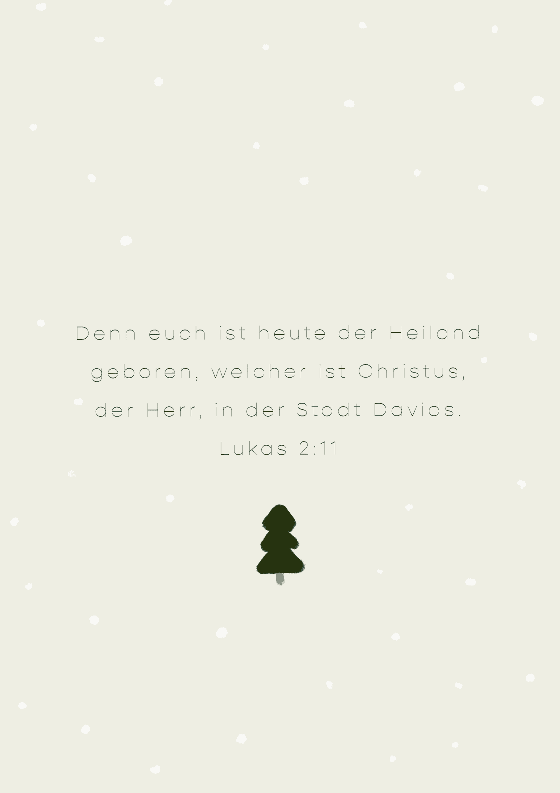 Weihnachtskarte mit Bibelvers 2 Glaubensbasierte christliche Marken auf Mookho.de.