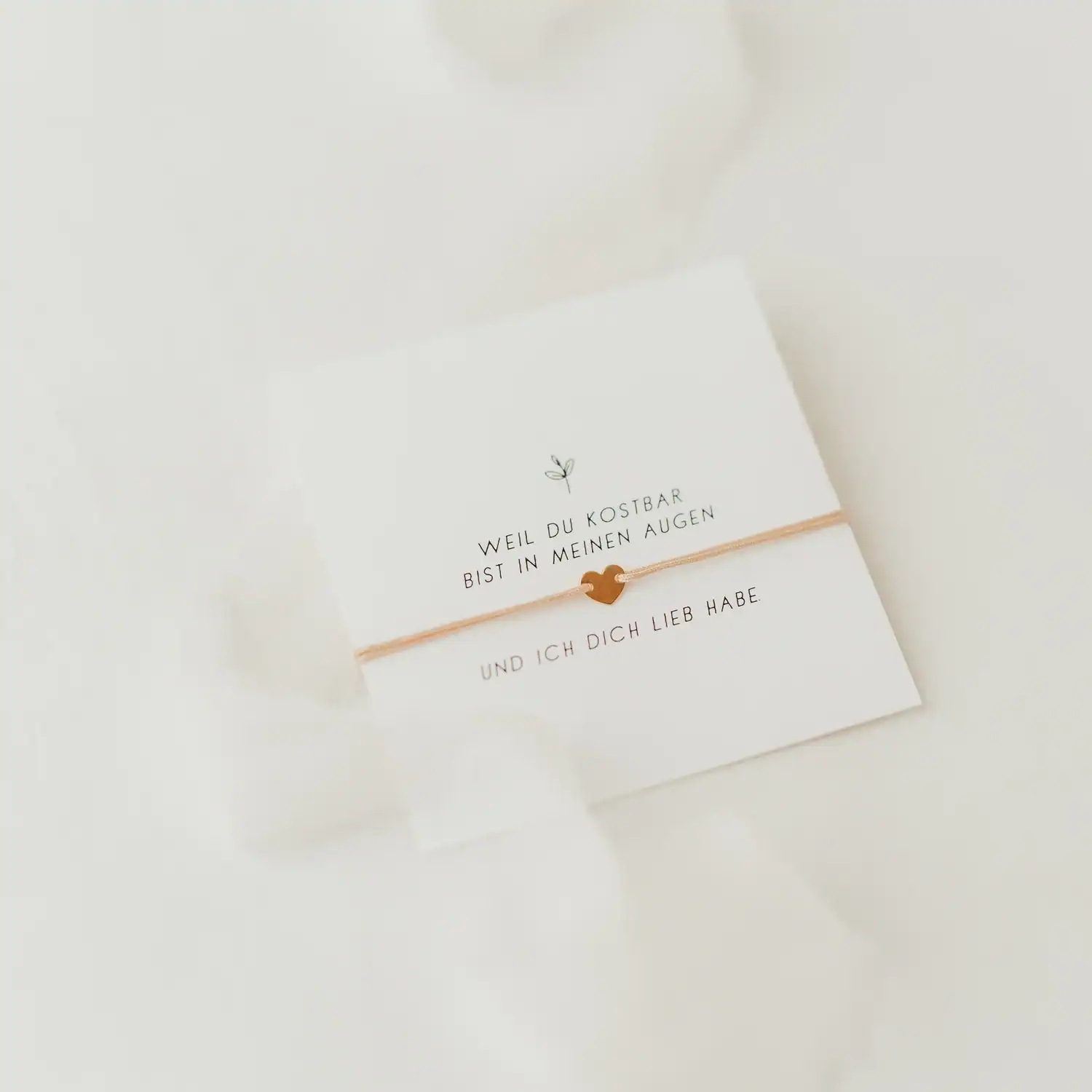 Armband KOSTBAR Herz 4 Herzarm-Armband mit christlichem Spruch, Geschenk für Christen, Schmuck mit Bibelvers.