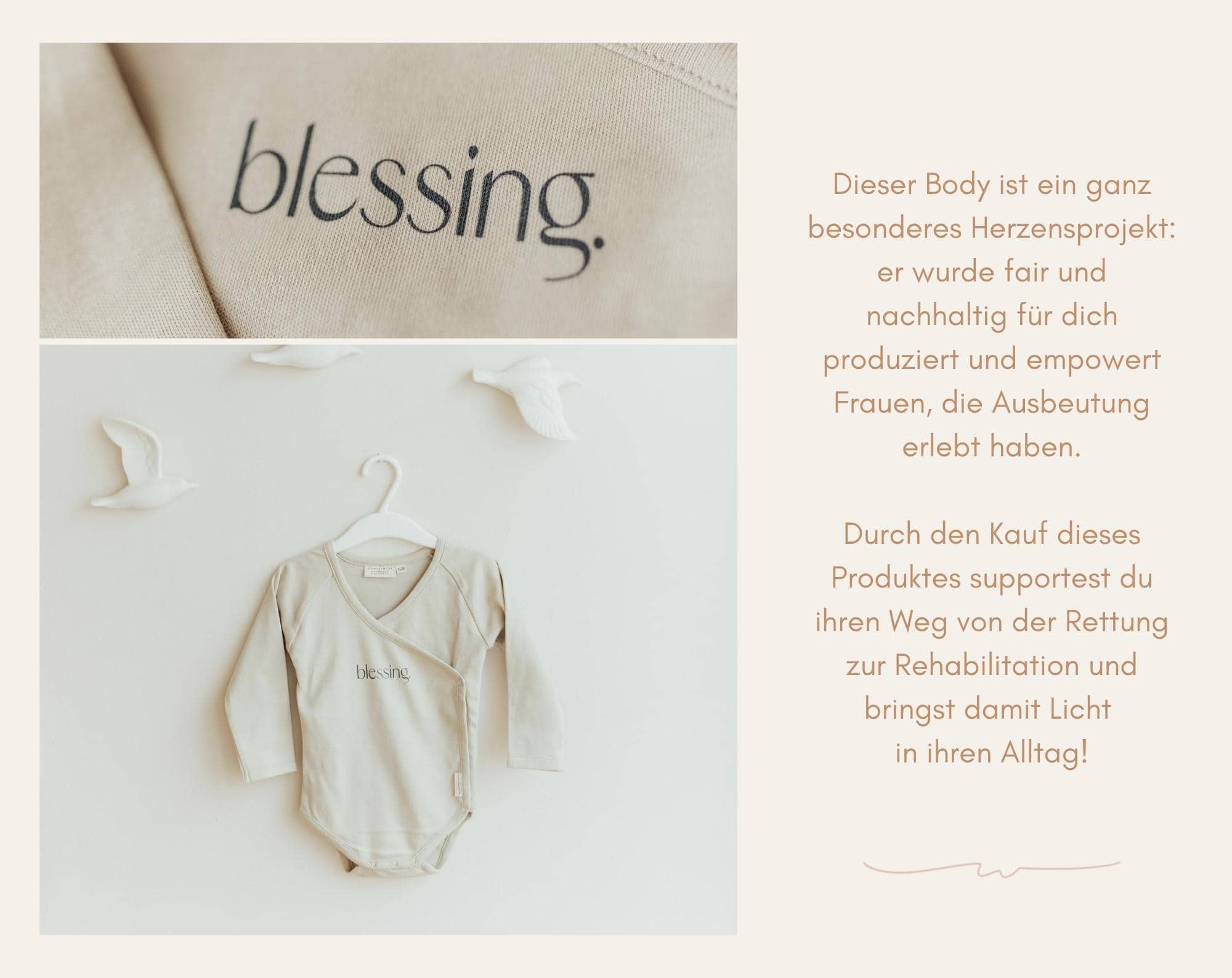 Babybody - BLESSING 16 Blessing Body Kleidung für Frauen, nachhaltiges christliches Design deutschlandweit.