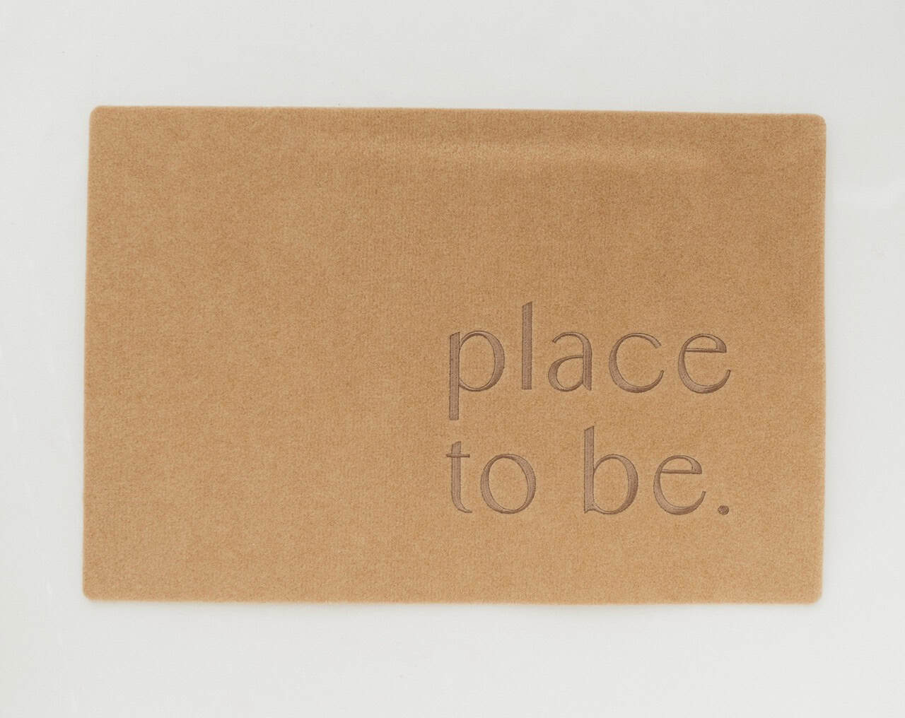 Fußmatte - PLACE TO BE. 4 Inspirierende Geschenkkarte mit Bibelvers für Christen, Love, Hoffnung, Glaube.