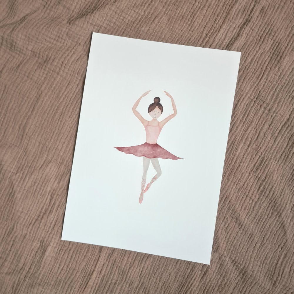 3er-SET POSTER "Ballerinas" (DIN A4) 2 Ballett-Tänzerin mit Biblisches Motiv, Christliche Kunst, Glauben, Inspiration, Spirituell.