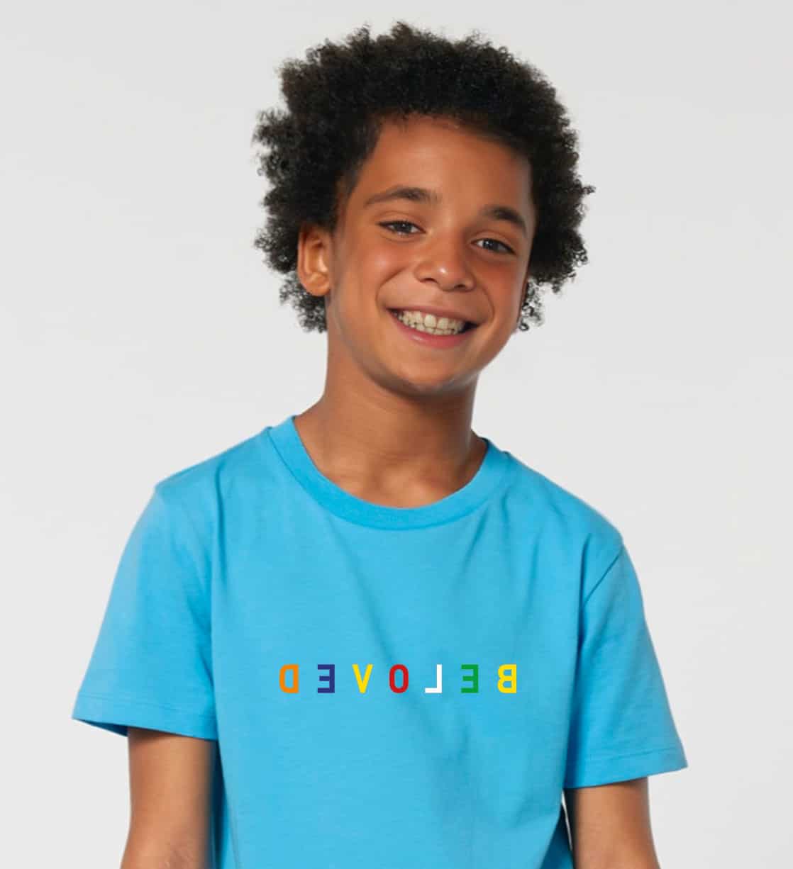 Vielfältige christliche Marken T-Shirt für Kinder, bunte Farbgestaltung, Mookho.de.