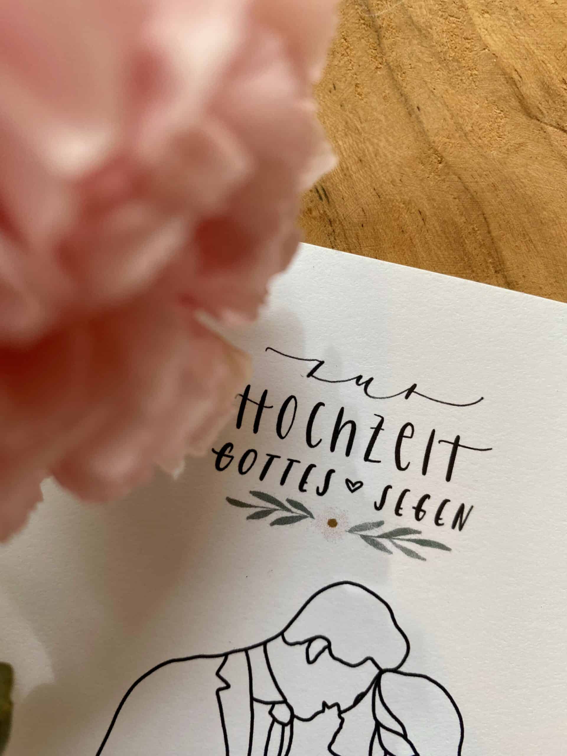 Kartenset "Hochzeit" (2er Set) 3 Segnungskarte für Hochzeit mit biblischem Motiv und christlichem Segen.