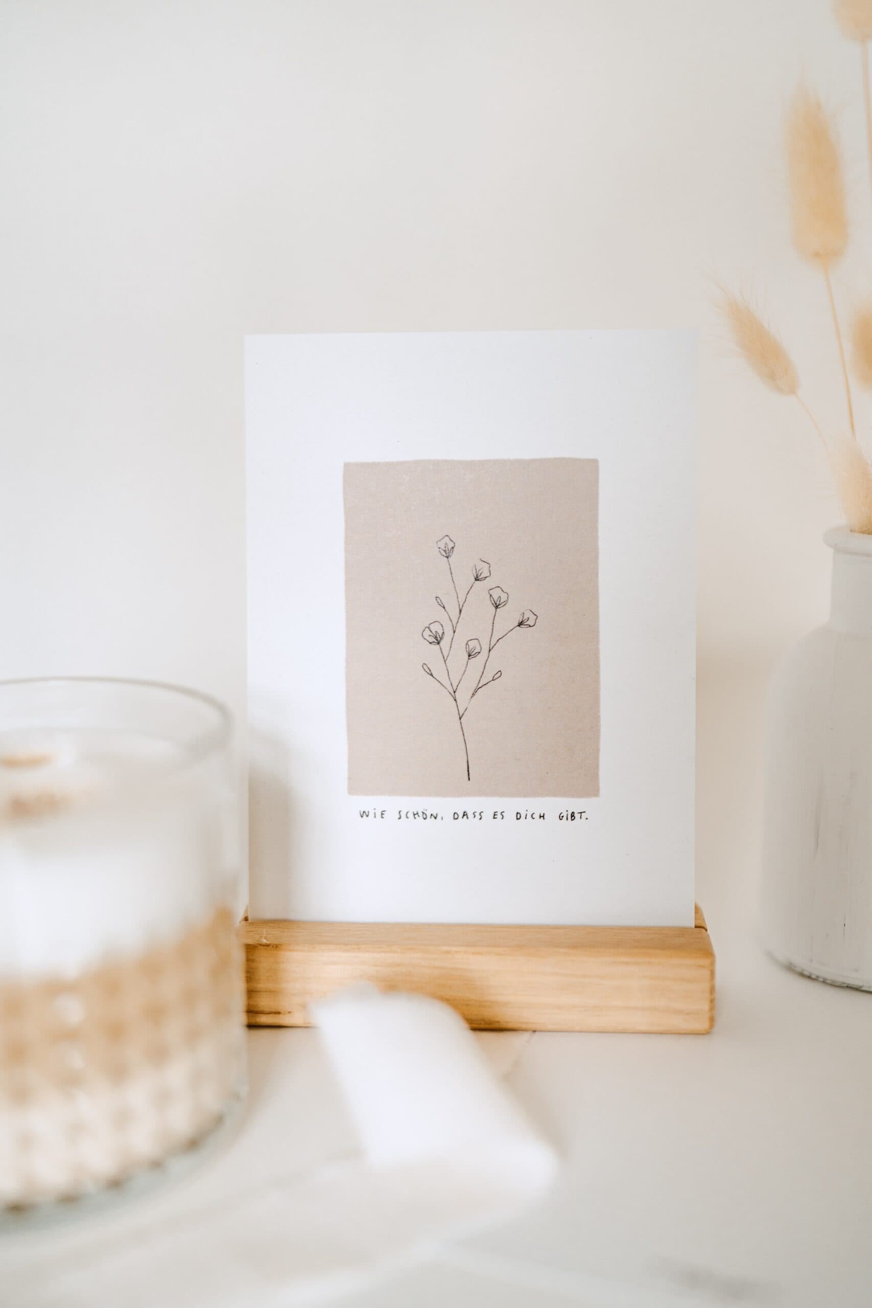 3er Set GRUßKARTEN 2 Schöne christliche Grußkarte mit Blumenmotiv und inspirierendem Spruch.