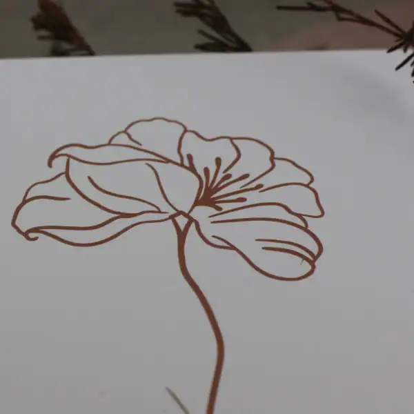 Sela – Karte 2 Blumenzeichnung auf christlichem Marken-Marktplatz mookho.de, Dekoration, Design, Spiritualität.