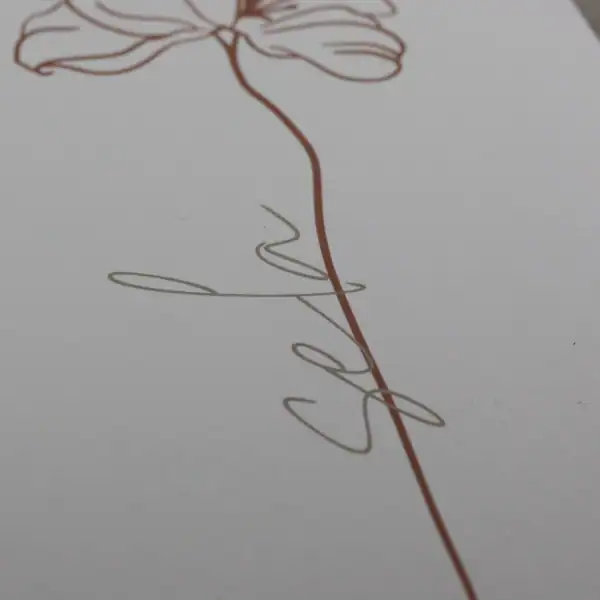 Sela – Karte 3 Elegantes christliches Design mit Blume und handschriftlichem Text, spirituelle Geschenkidee.