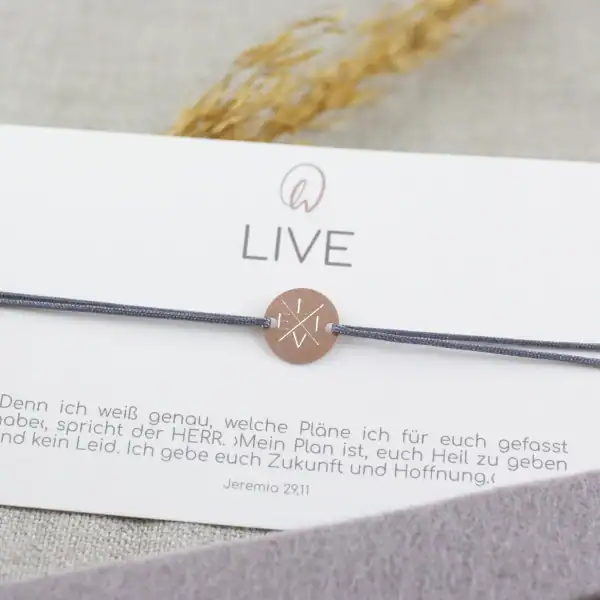 LIVE 12 Gebetsarmband mit christlichem Symbol, religiöse Schmuckgeschenke, Glaube, Hoffnung, Liebe.