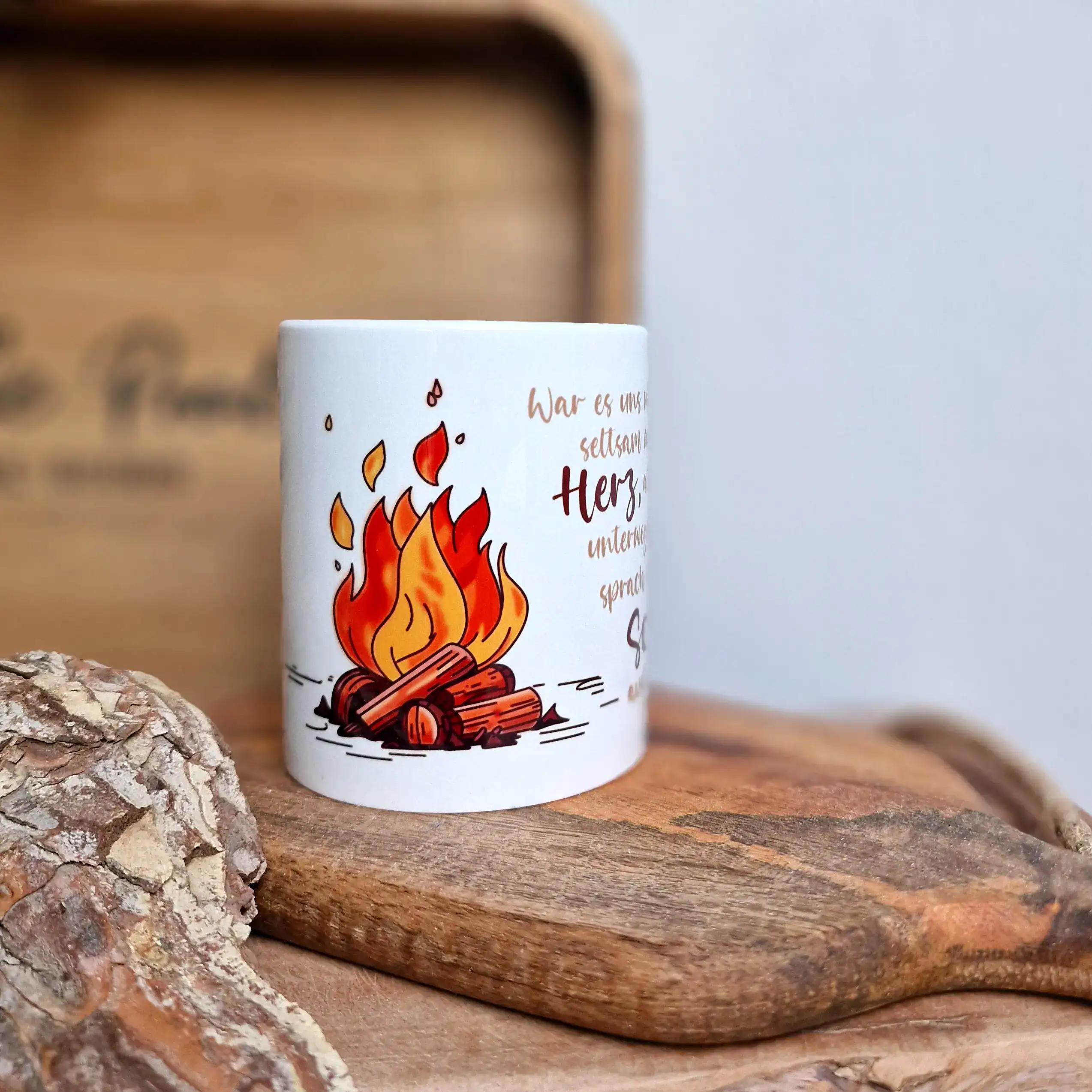 Warm ums Herz | Lukas 24, 32 | Tasse | Bibelvers | Glaube | Lagerfeuer | Jesus | Gott | Bibel | Cup | Mug | Kaffee | Christlich | Geschenk 3 Inspirierende Kaffeetasse mit Bibelvers, christliche Geschenke, Glaubensmotive, Gebets-Zeichen.