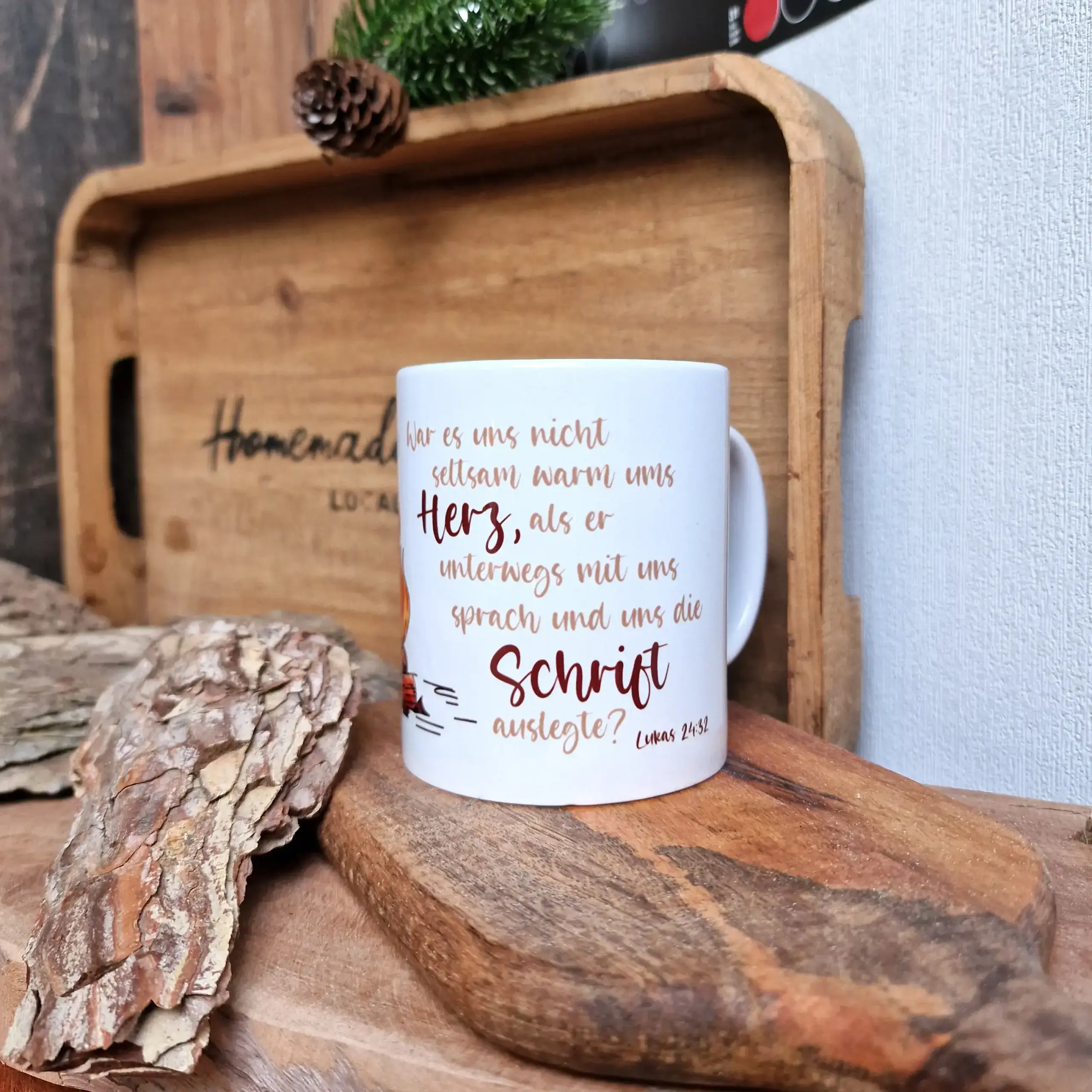 Warm ums Herz | Lukas 24, 32 | Tasse | Bibelvers | Glaube | Lagerfeuer | Jesus | Gott | Bibel | Cup | Mug | Kaffee | Christlich | Geschenk 2 Seelsorgerischer Bibelvers auf Tasse, christliche Geschenke, Glauben, Bibel Zitat.