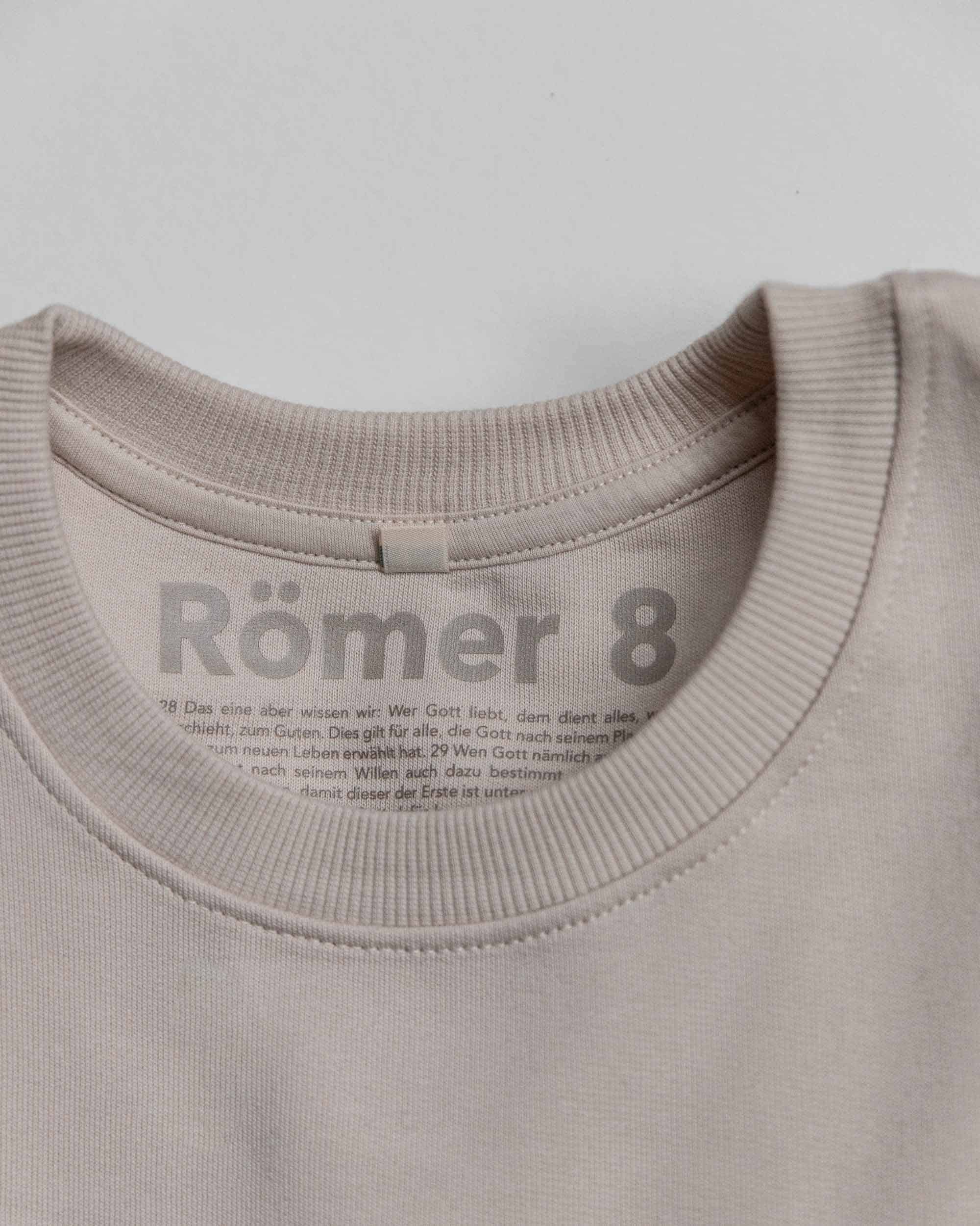 tutto bene / pullover / römer 8 10 Modisches Christliches Kleidungssweatshirt mit Bibelvers auf Innenseite, biblische Botschaft.