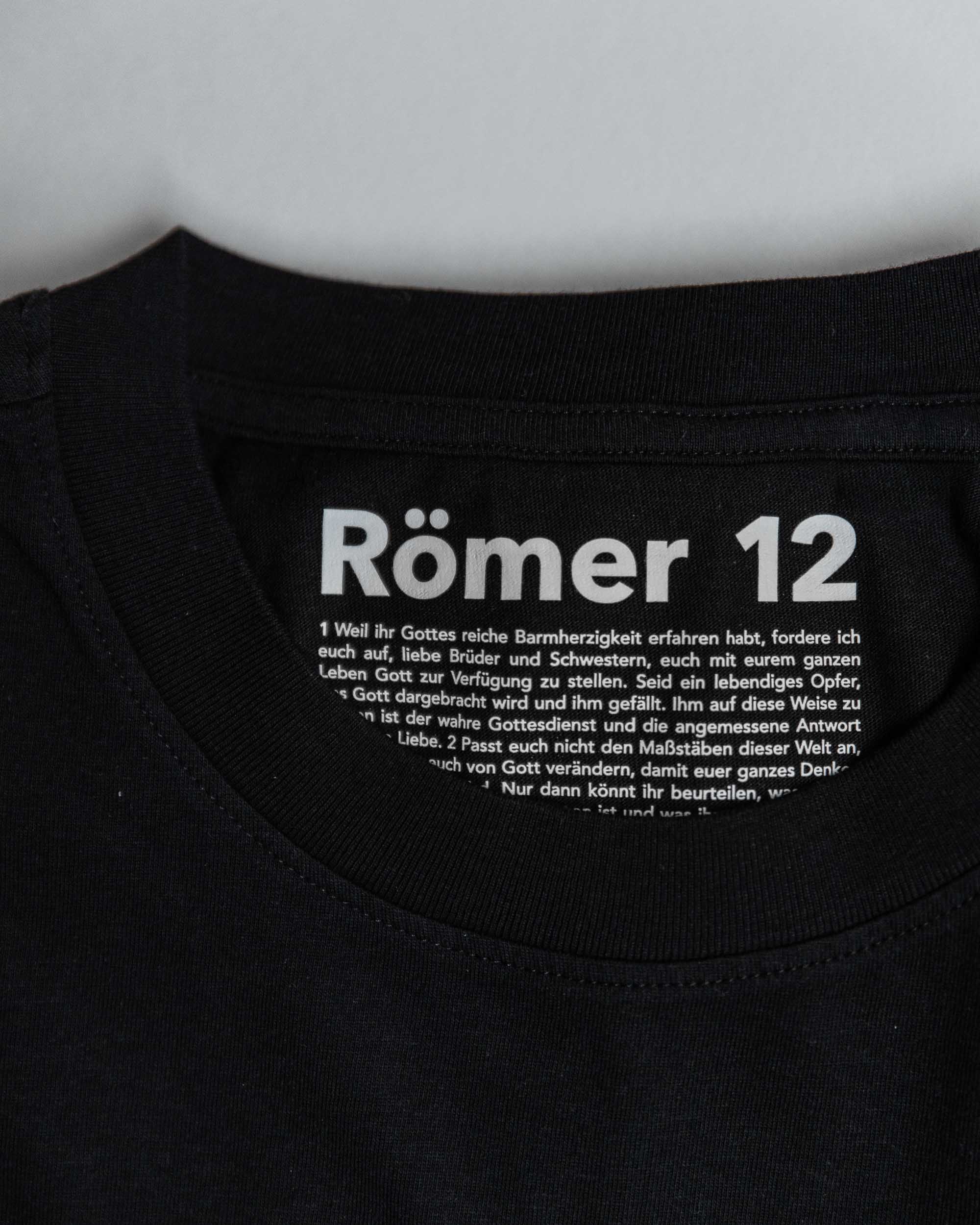 abnormal / tshirt / römer12 10 Glaubensfreundliches T-Shirt mit Bibelvers Röm 12, christliche Marken, christliches Design.