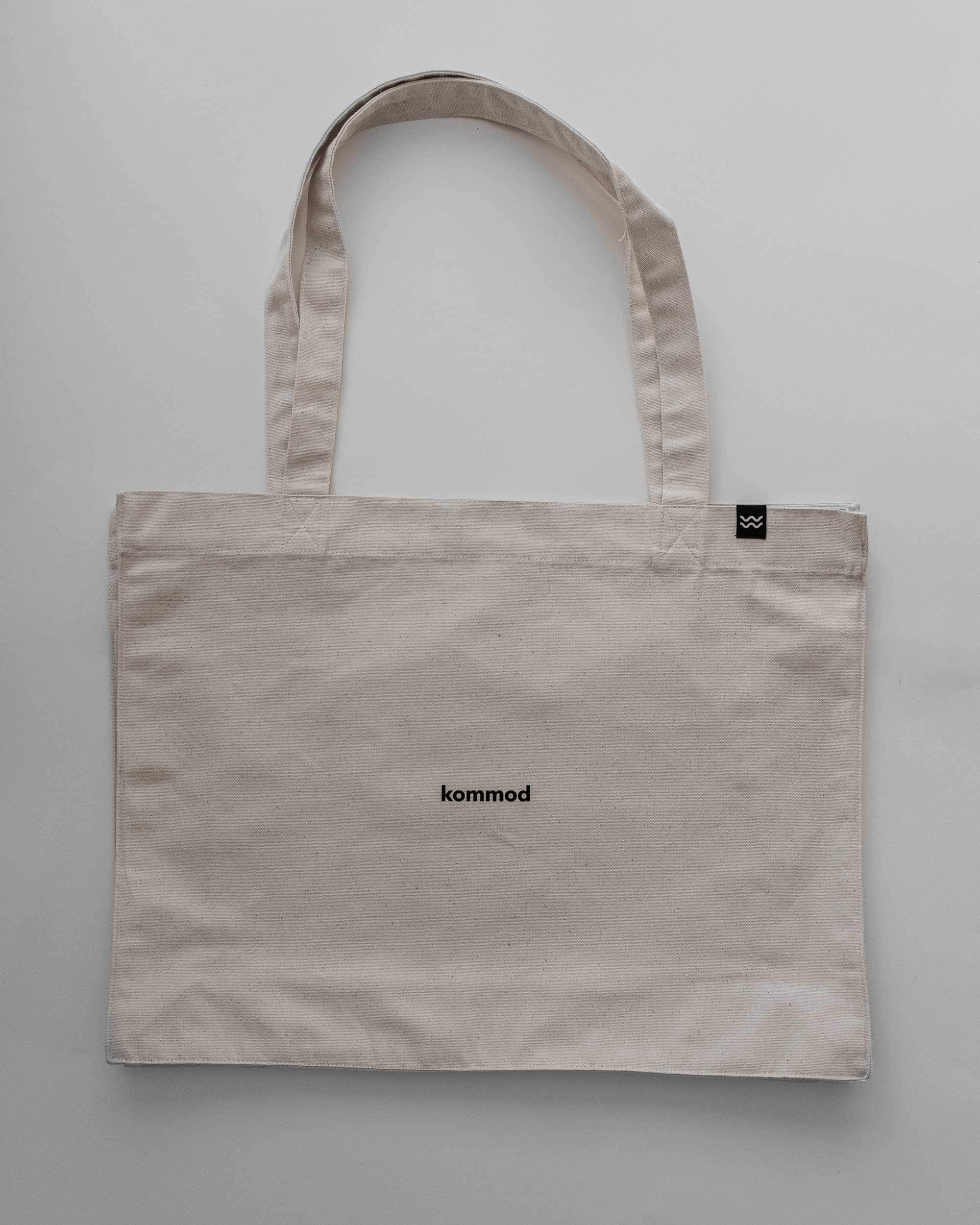 kommod / stofftasche / matthäus11 15 Naturleder-Tasche mit "komm" Aufdruck, umweltfreundliches Design, nachhaltige christliche Marke.