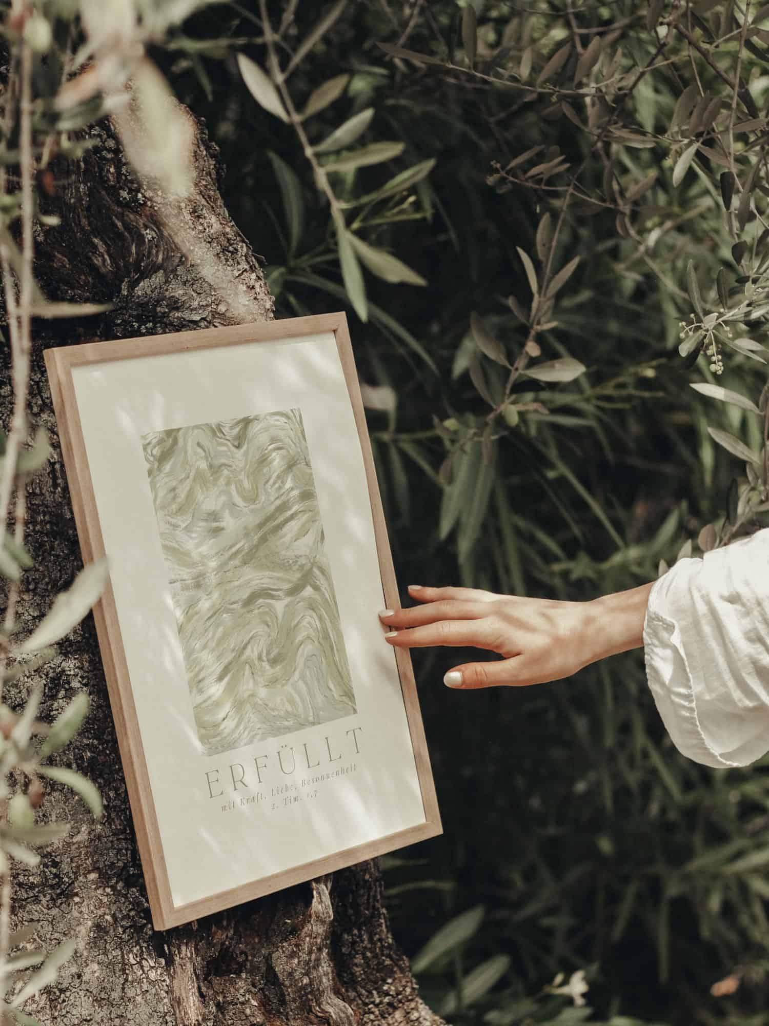 Poster "Erfüllt" 13 Glaube inspirierende Wandkunst für christliche Marken bei mookho.de.