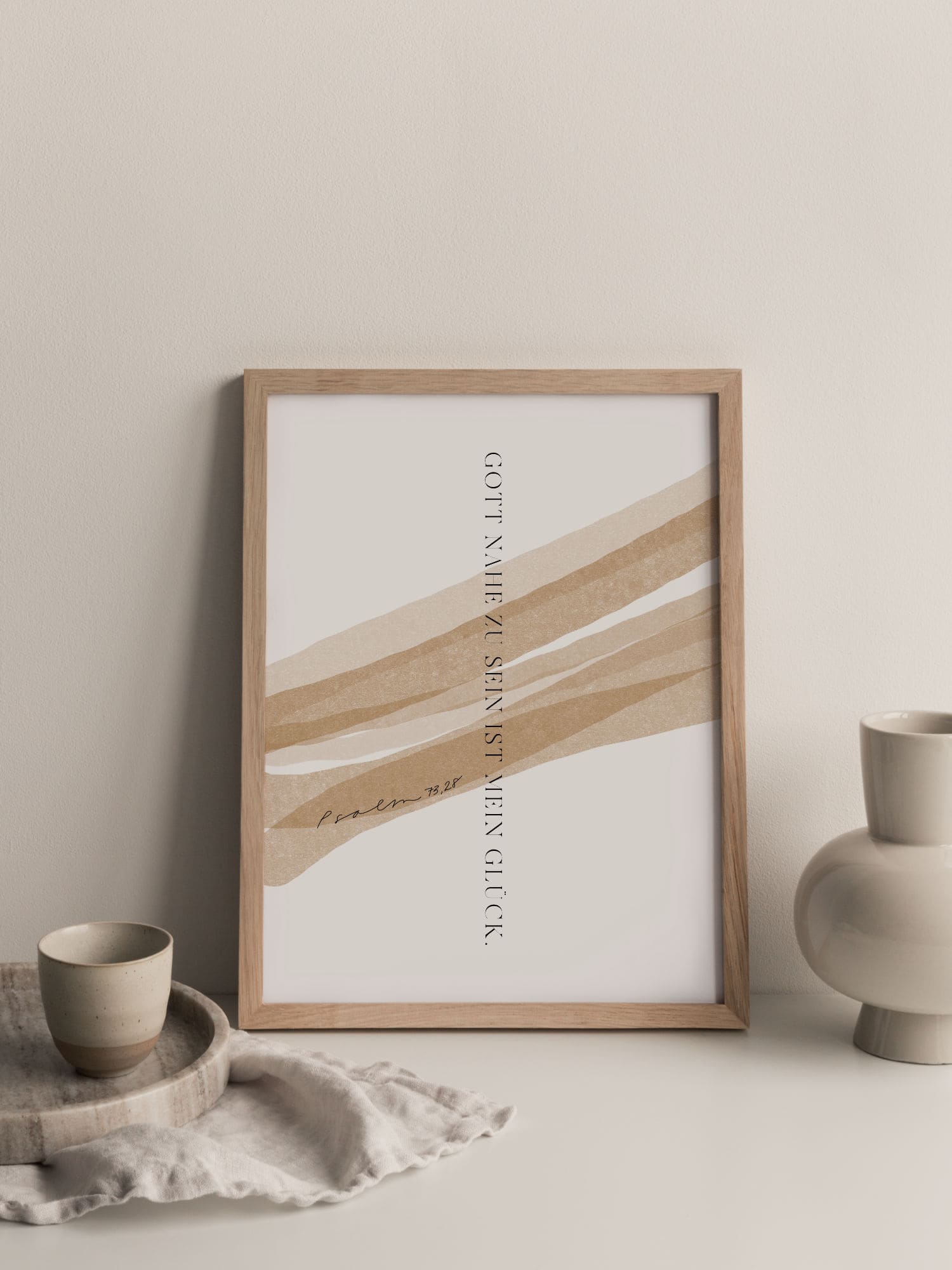 Poster „Psalm 73,28 – Gott nahe zu sein ist mein Glück“ 12 Andacht Zitat Bibel Vers röm 13,28, christliche Dekoration, moderner Kunstdruck, christliche Inspiration.