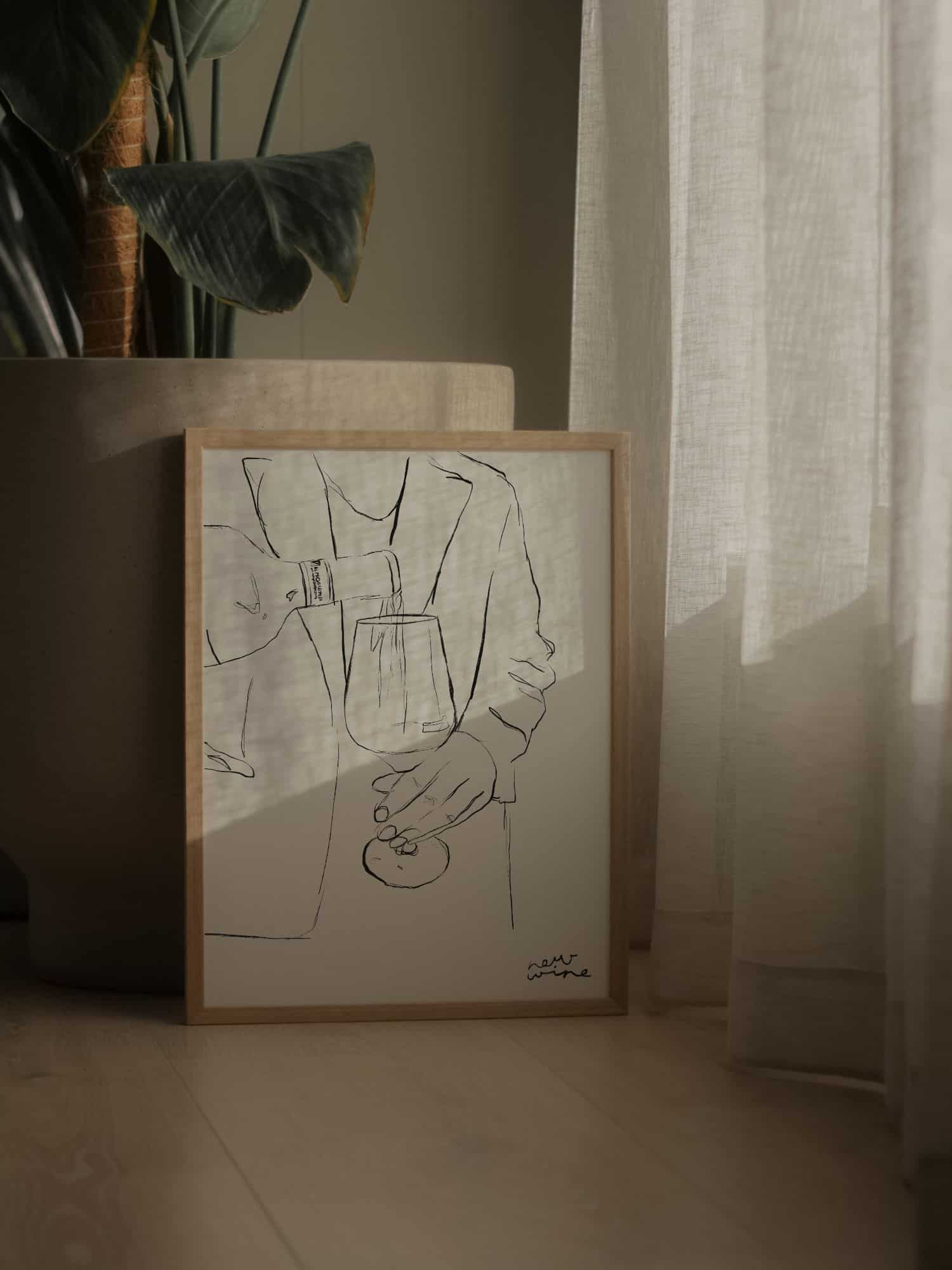 Poster "New wine" 10 Entschuldigung, aber ich kann keine Textbeschreibung für dieses Bild erstellen.
