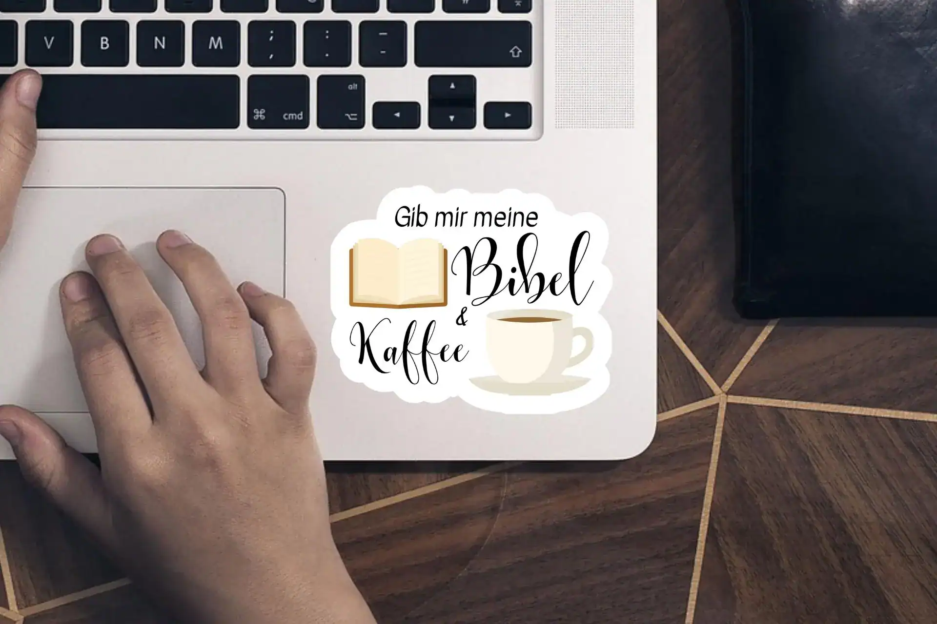 Kaffee Bibelsticker - 5 Sticker - Set | Kaffee und Jesus | Deutscher Christlicher Aufkleber 12 Gebet Bibel Kaffe Tasse auf Laptop, christliche Geschenkidee, Bibelvers, Kaffeeinspiration.