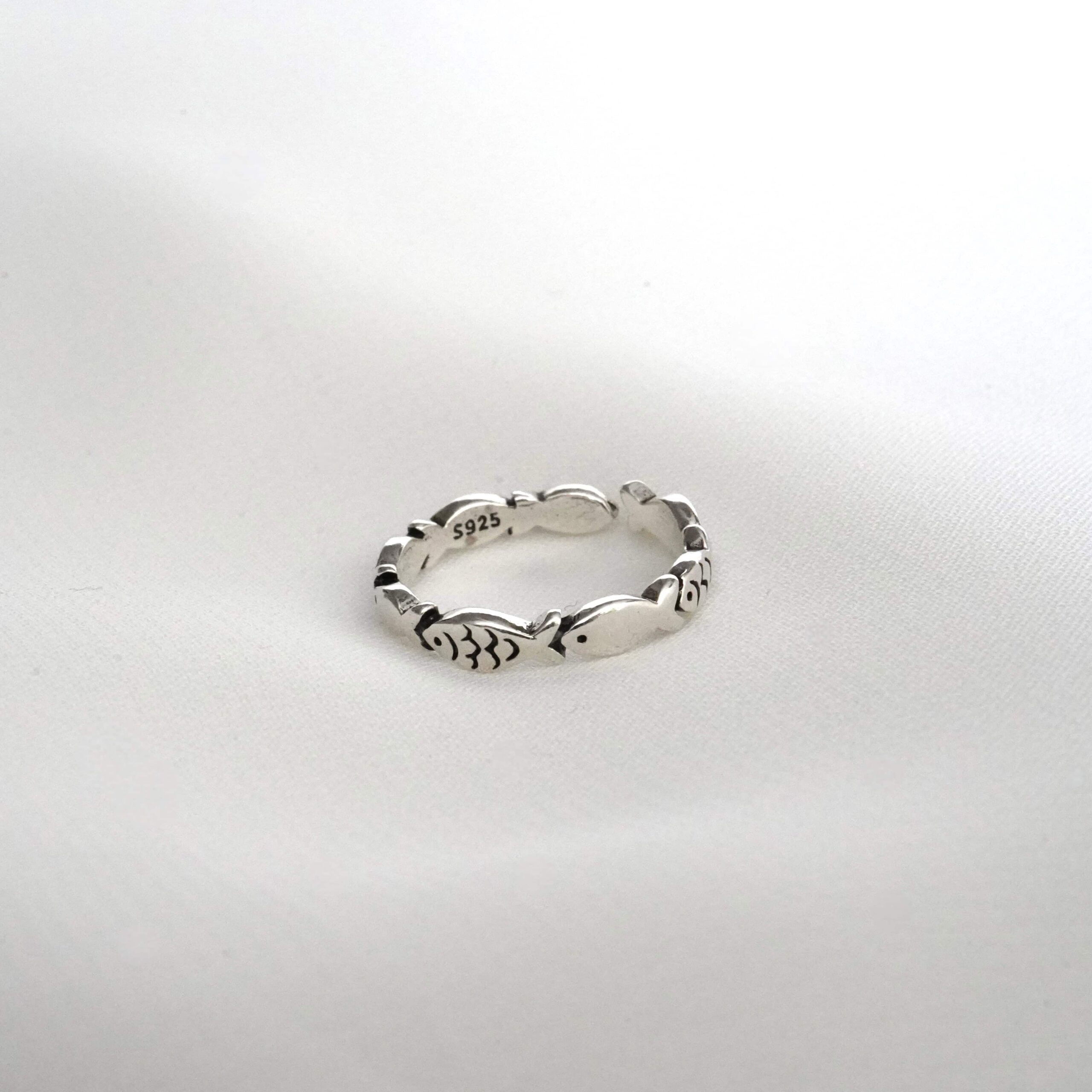 Jona | Christlicher Ring – 925 Sterling Silber – größenverstellbar 1 Geistlicher Schmuck, Fisch Symbol, christliche Ringschmuck, Silberschmuck für Christen.