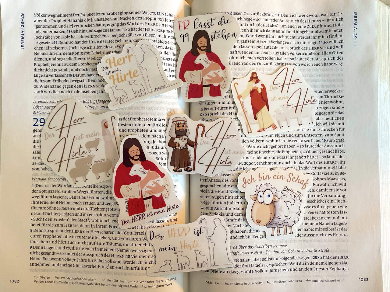 Glaubensartikel für Christen, religiöse Sticker mit Bibelversen, Glaubensbotschaften, christliche Sprüche, Gebetsaufkleber, Jesus Christus Sticker, christliche Zitate, Bibelzitate, religiöse Dekorationen, christliche Motivation.