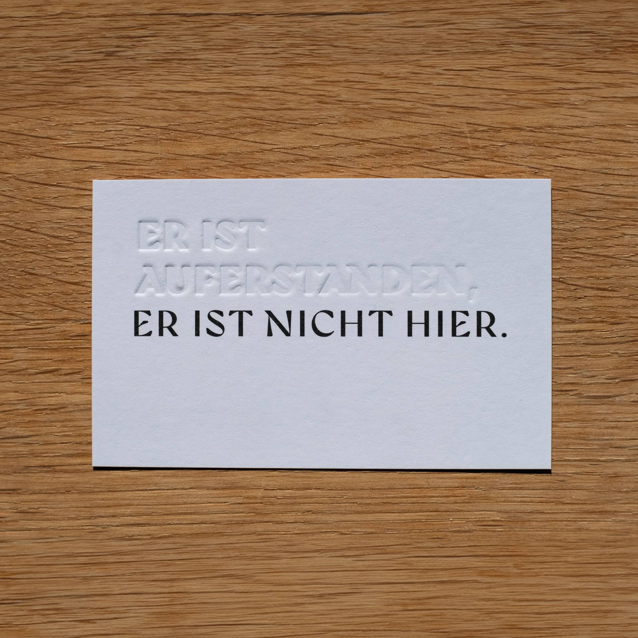 MiniCard für Ostern. Er ist auferstanden. Er ist nicht hier. 9 Glaubenskarten mit christlichen Zitaten für Inspiration und Gebet.