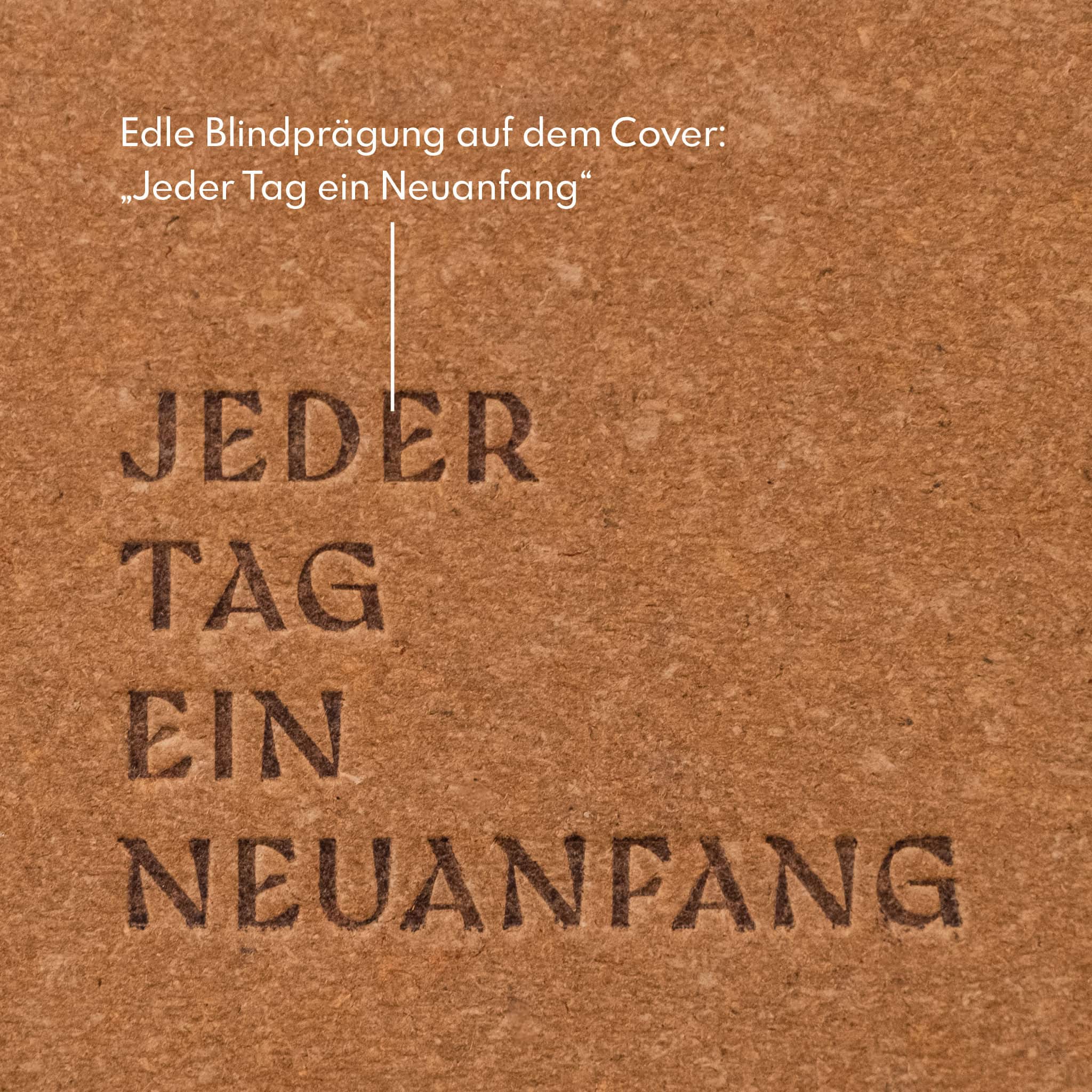 Notizbuch Jeder Tag ein Neuanfang 11 Edle Bibel-Design-Tasche mit christlichem Spruch für jeden Tag.