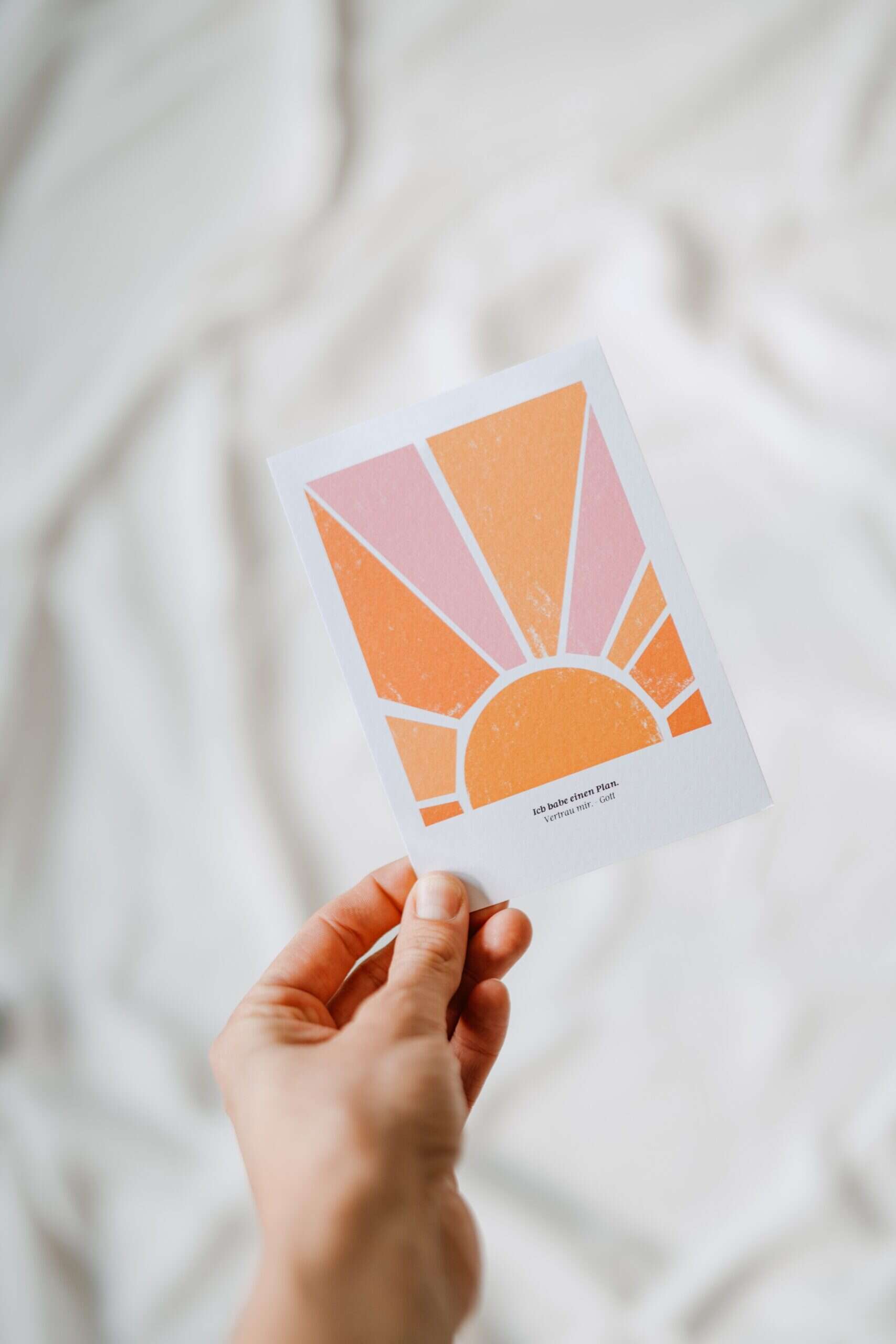 3er Set Postkarten ZUSAGEN GOTTES 2 Gottesliebende Karte mit Sonnenaufgang, christliche Grußkarte, christliche Botschaft.