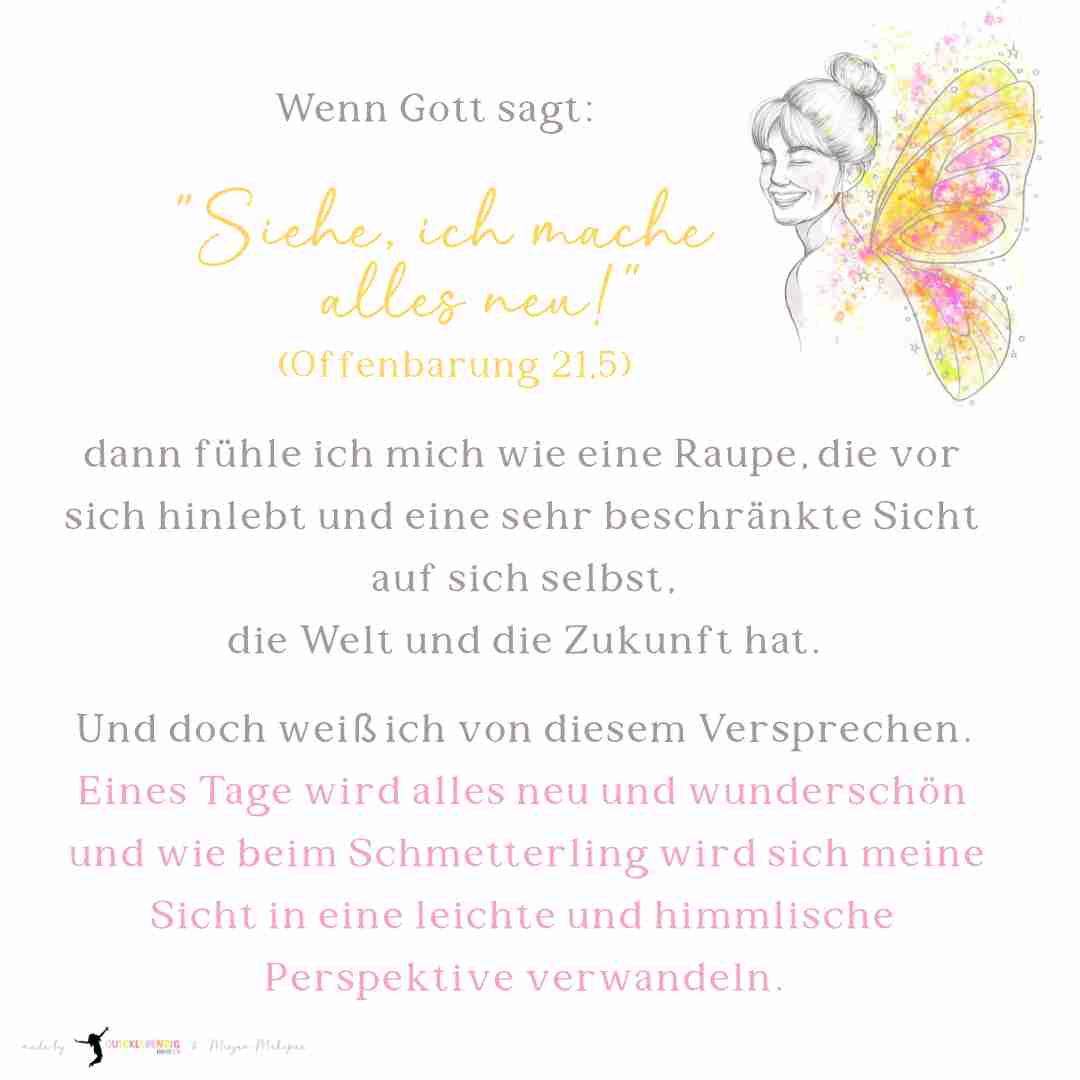 Siehe, ich mache alles NEU - Block 4 Verliebtes, inspirierendes Zitat über Veränderung und göttliche Offenbarung, geistliche Inspiration.