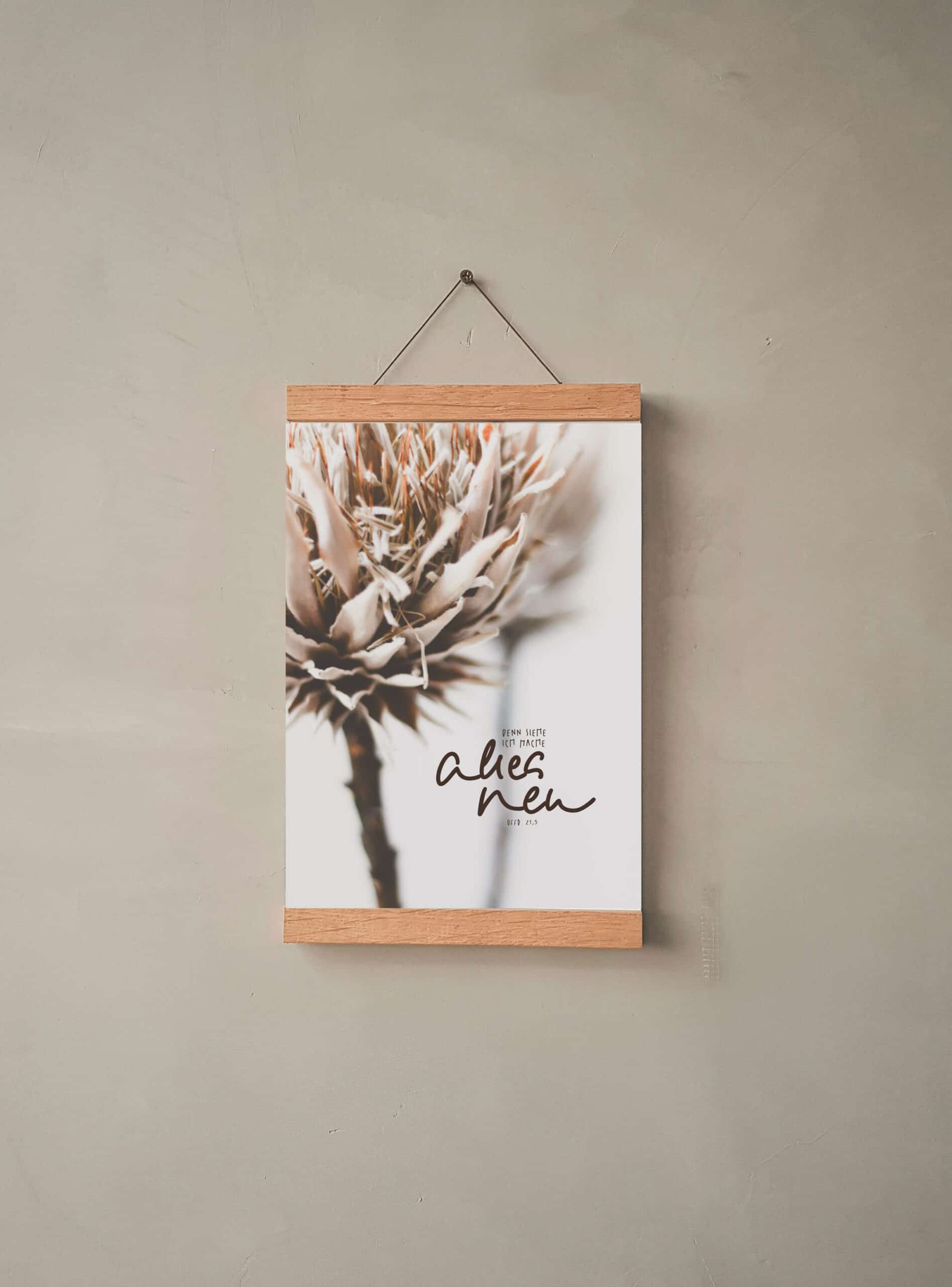 Hintergrundbild mit christlichem Wandbild, inspirierende christliche Botschaft, christliche Raumdekoration.