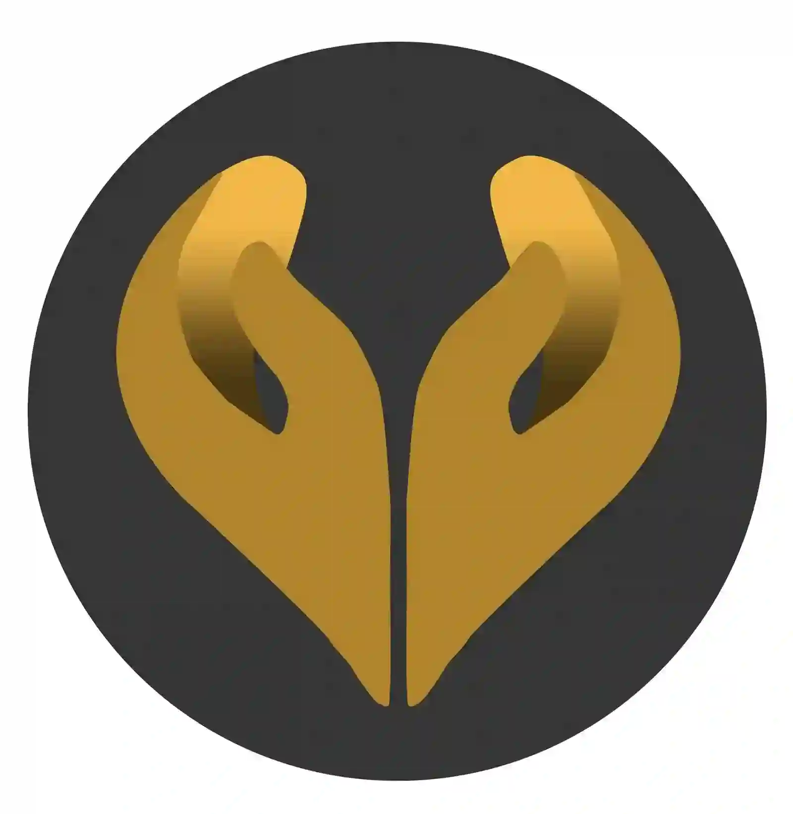 Goldene Hand-Logosymbol für christliche Marken auf Mookho.de.