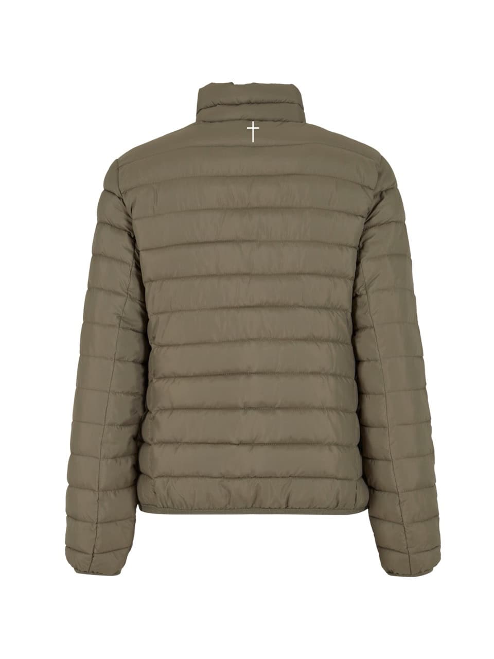 Essential Damen Jacke - "Magdalena" 17 Leichte Christliche Daunenjacke mit Kreuz-Detail, umweltfreundlich und modebewusst.