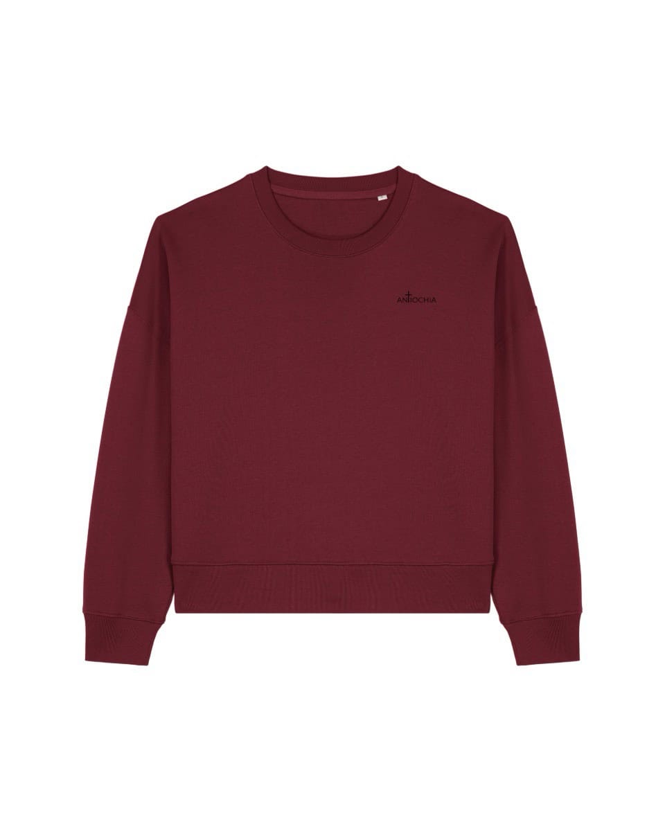 ICON Cropped Sweatshirt - "Magdalena" 18 Antiochia Bibel Versprechen Christliche Mode Pullover zum Verkauf.