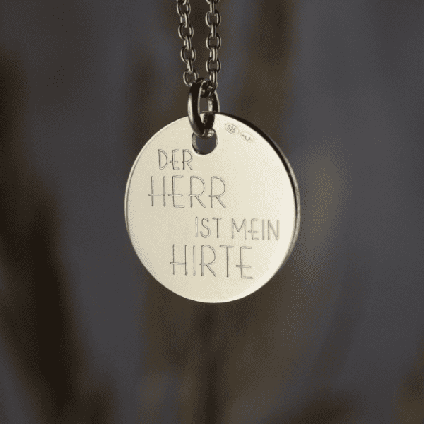 Hirte – Psalm 23 - Anhänger 9 Anhänger Psalm 23 in Gold