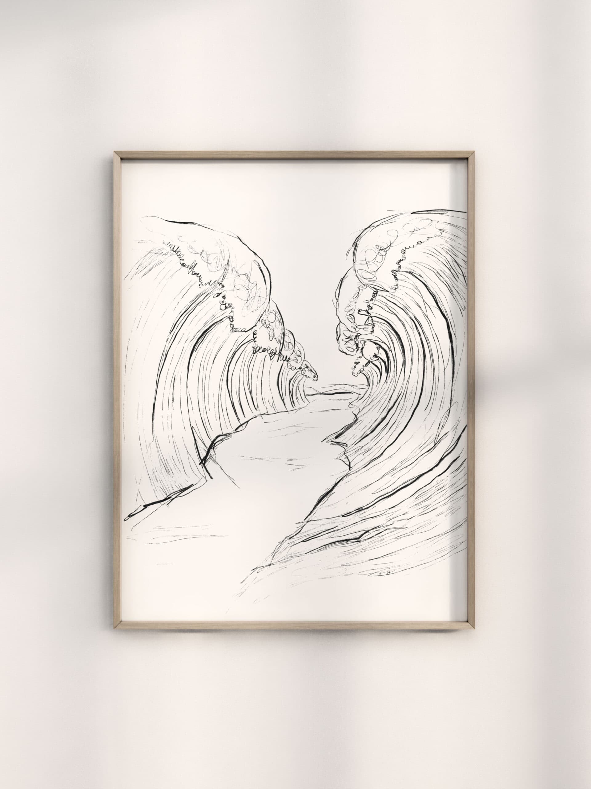 Gebetswand mit inspirierendem christlichem Wandbild, biblische Botschaft, moderne Wandkunst.