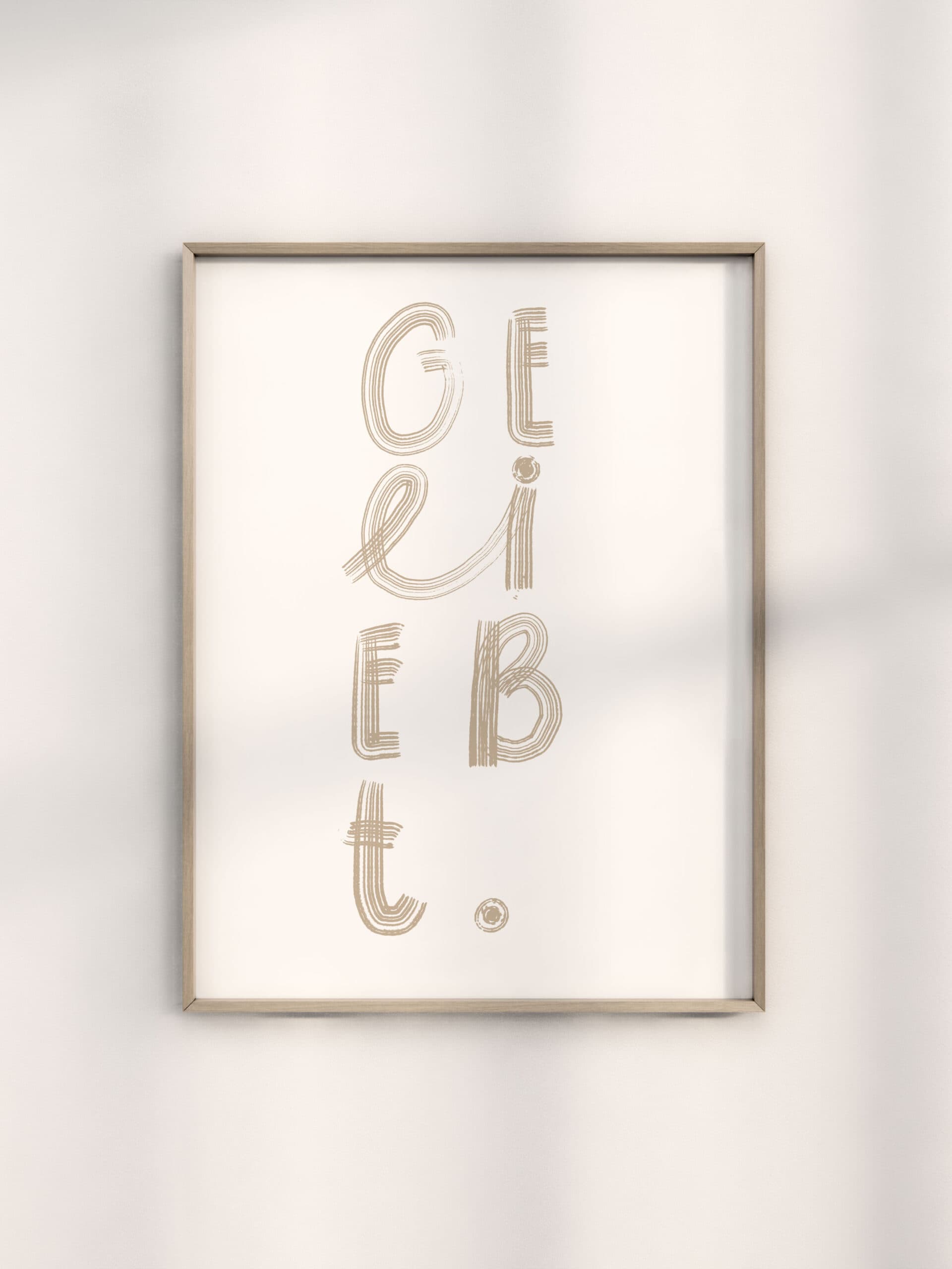 Inline-Bibelzitat im modernen Rahmen, christliche Wanddekoration, religiöse Home-Deko, christliche Geschenkidee.