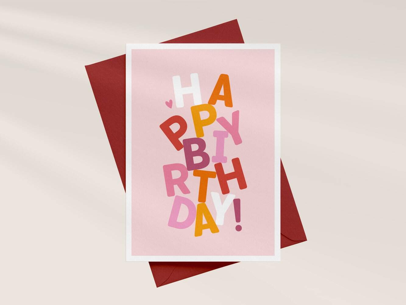 3er Kartenset Birthday 3 Farbenfrohe Geburtstagskarte mit christlichem Motiven für besondere Anlässe.