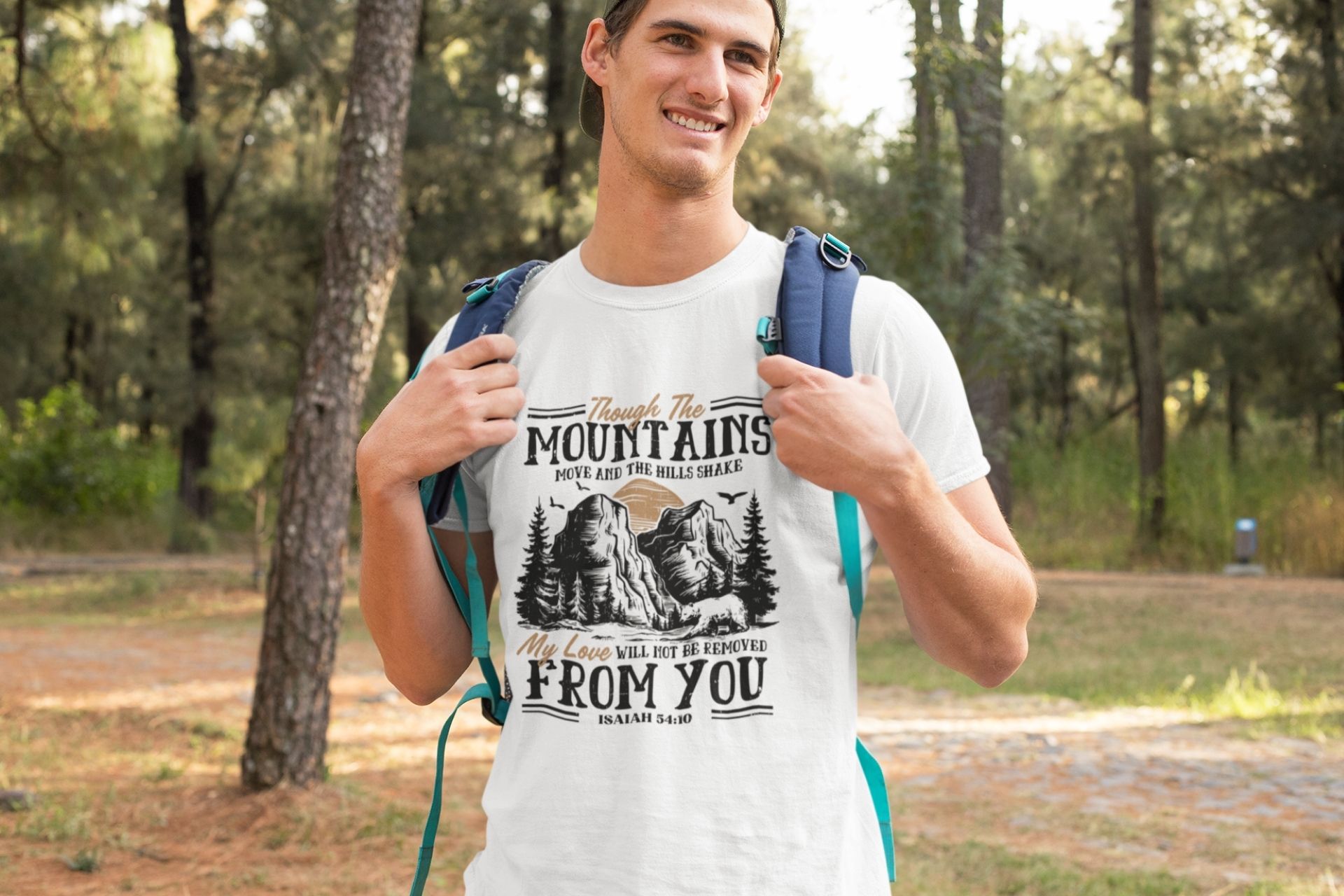 Though the Mountains Jesaja 54,10 T-Shirt Bio Baumwolle 14 Absolut, hier sind die SEO-optimierten Textfelder für das Bild:.